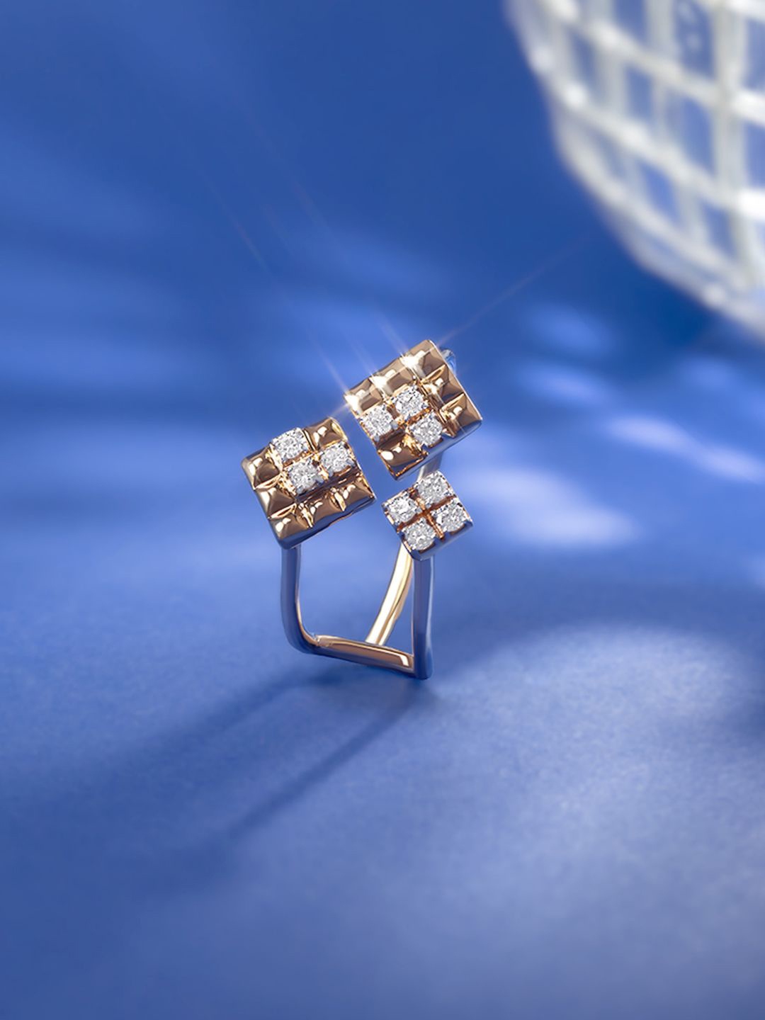 

Mia by Tanishq 14 KT Diamond Finger Ring, Gold