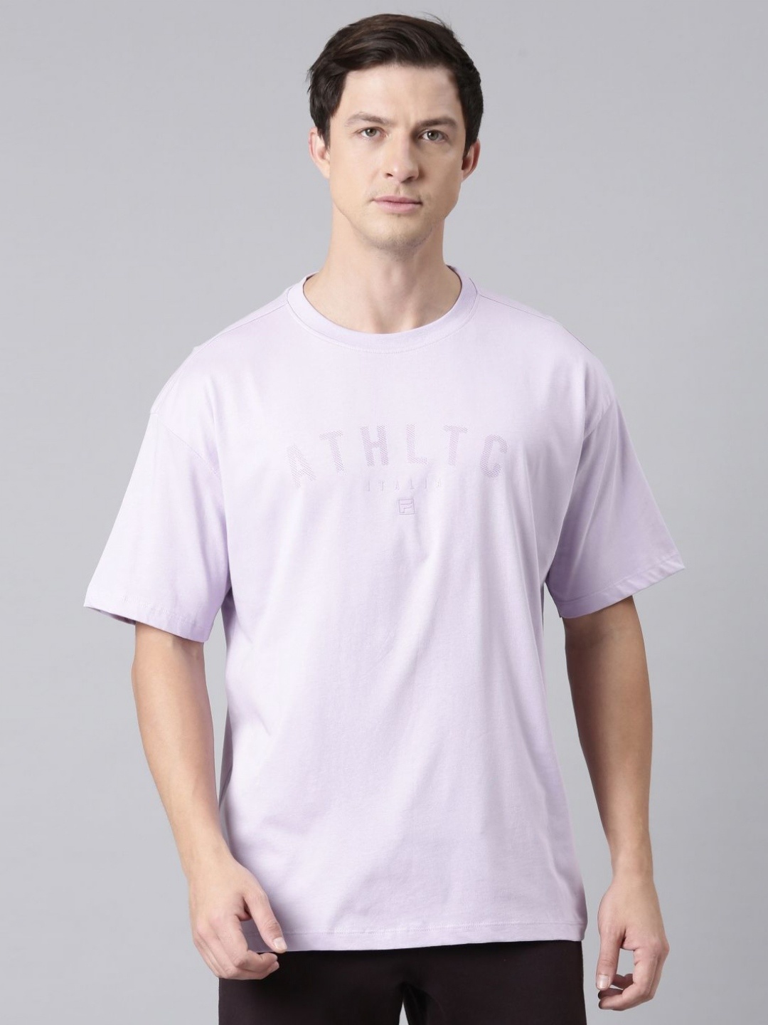 

FILA Men Typography Printed T-shirt, Lavender