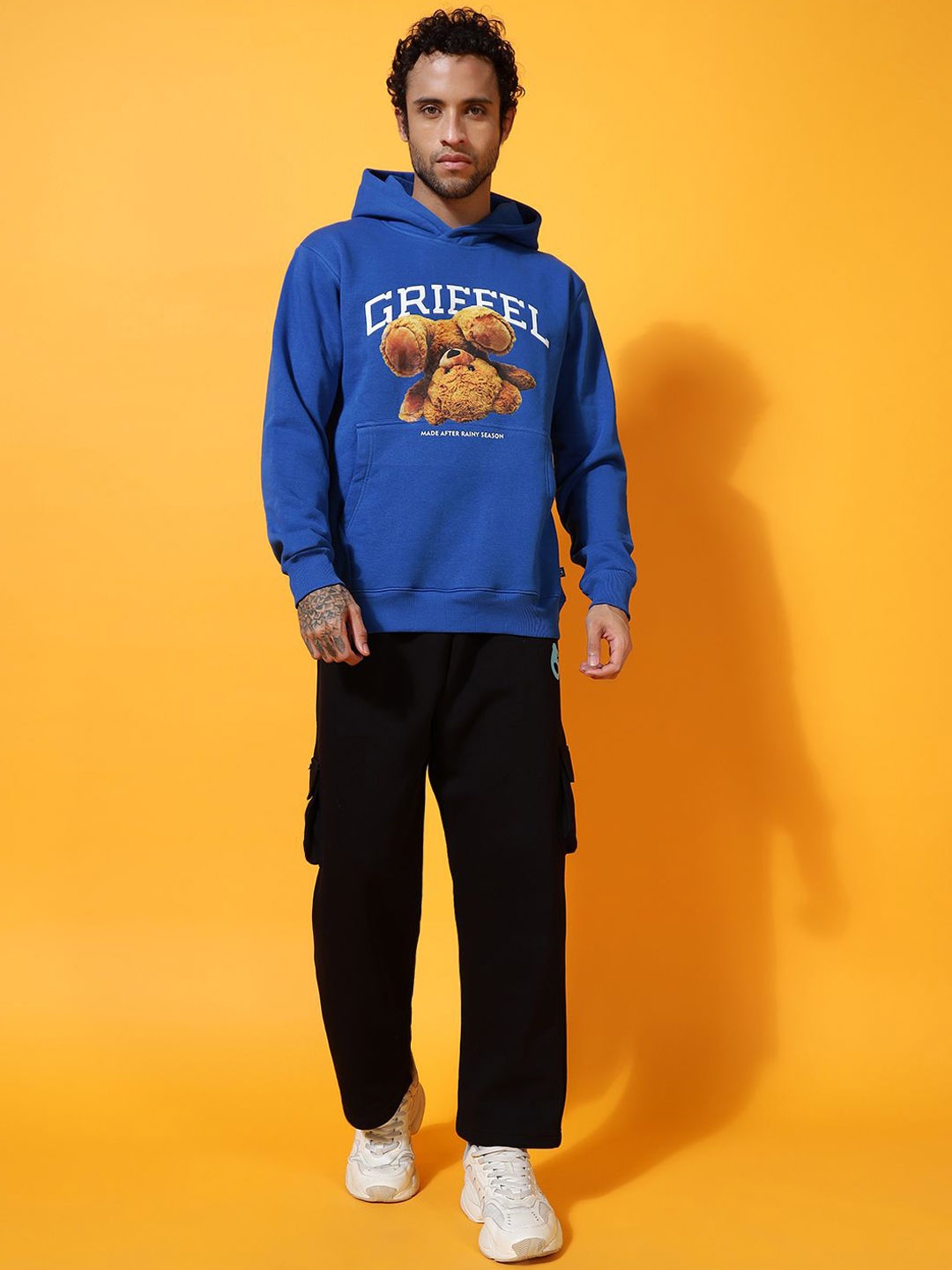

GRIFFEL Men Printed Tracksuits, Blue