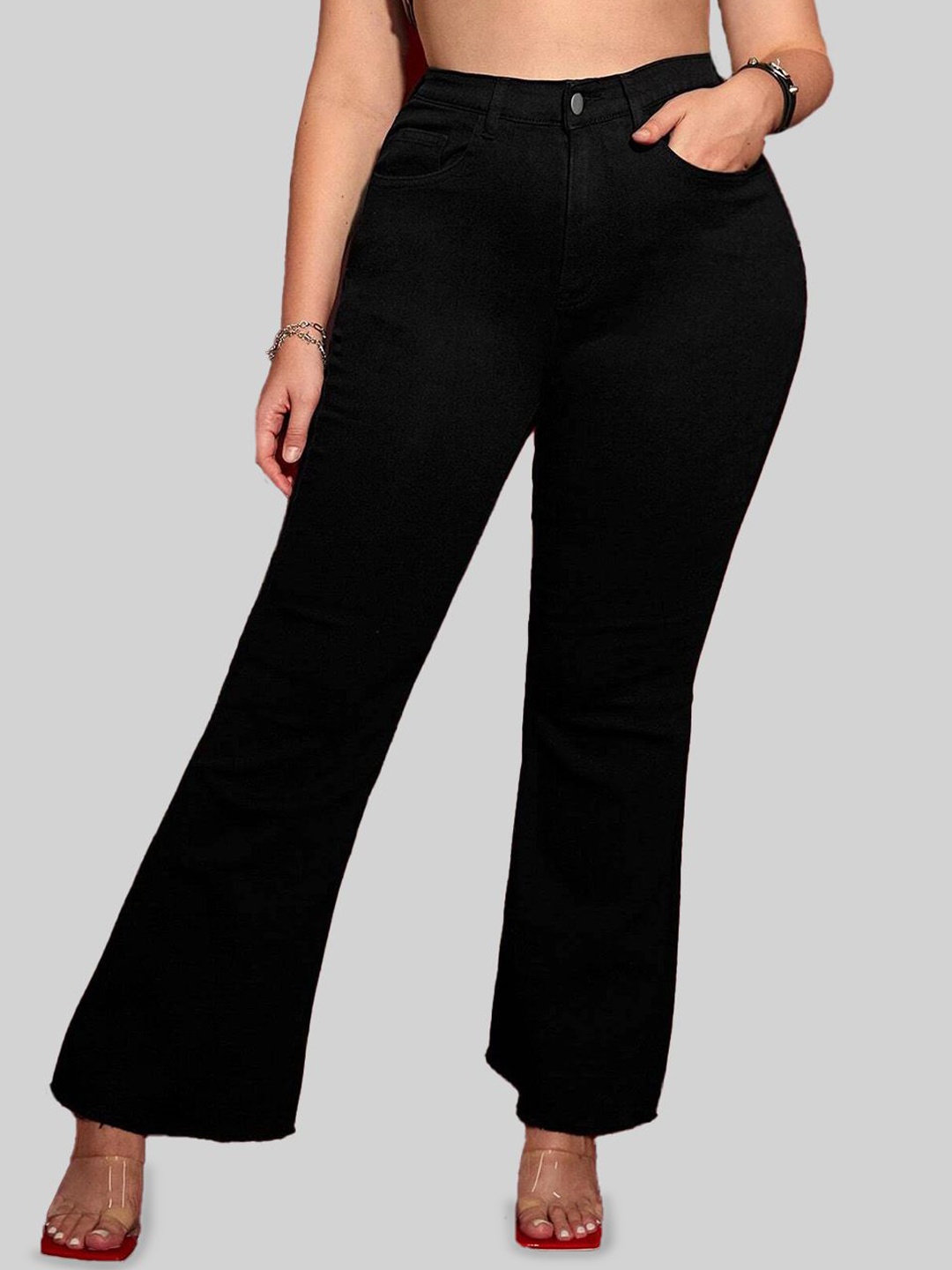 

Stylecast X Kotty Women Mid-Rise Bootcut Fit Jeans, Black