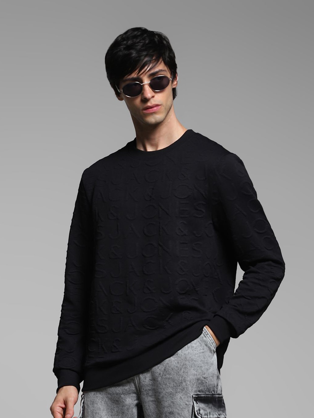 

Jack & Jones Men Long Sleeves Sweatshirt, Black