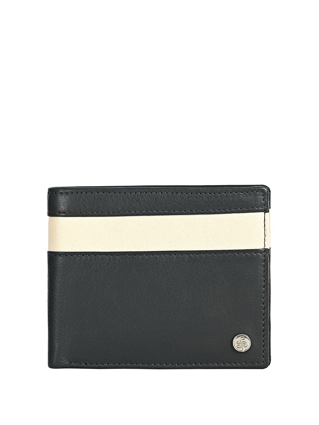 

Eske Men Leather RFID Two Fold Wallet, Black