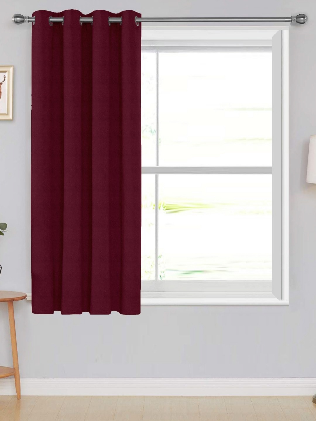 

Divine Casa Maroon Black Out Window Curtain