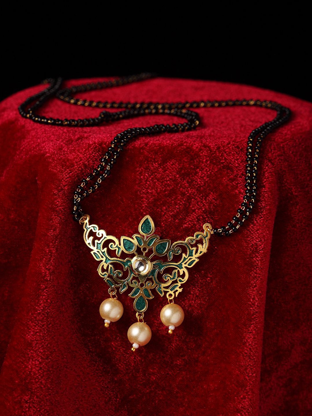 

Anouk Gold-Plated Beaded Mangalsutra