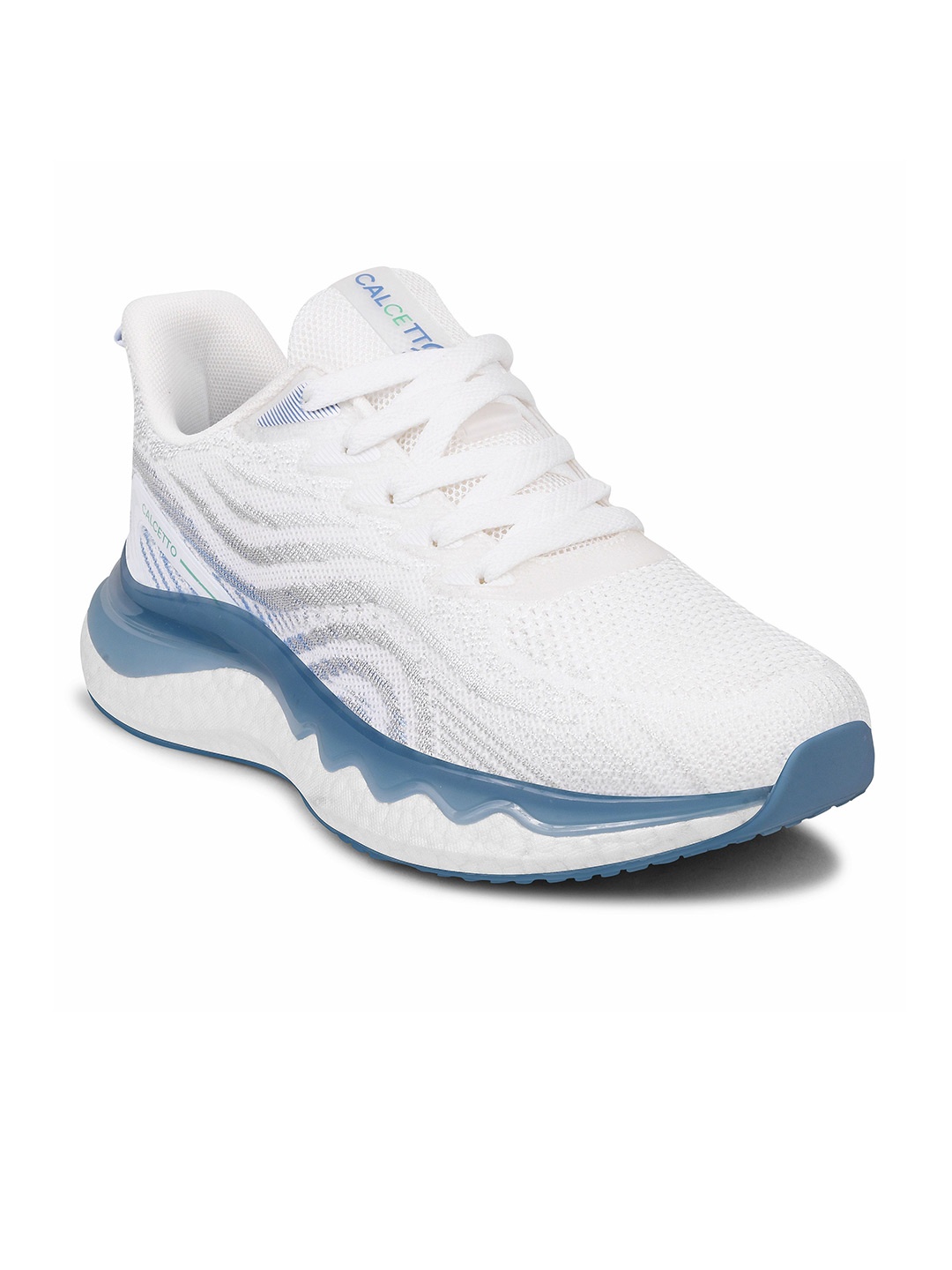 

Calcetto Men Mesh Running Non-Marking Shoes, White