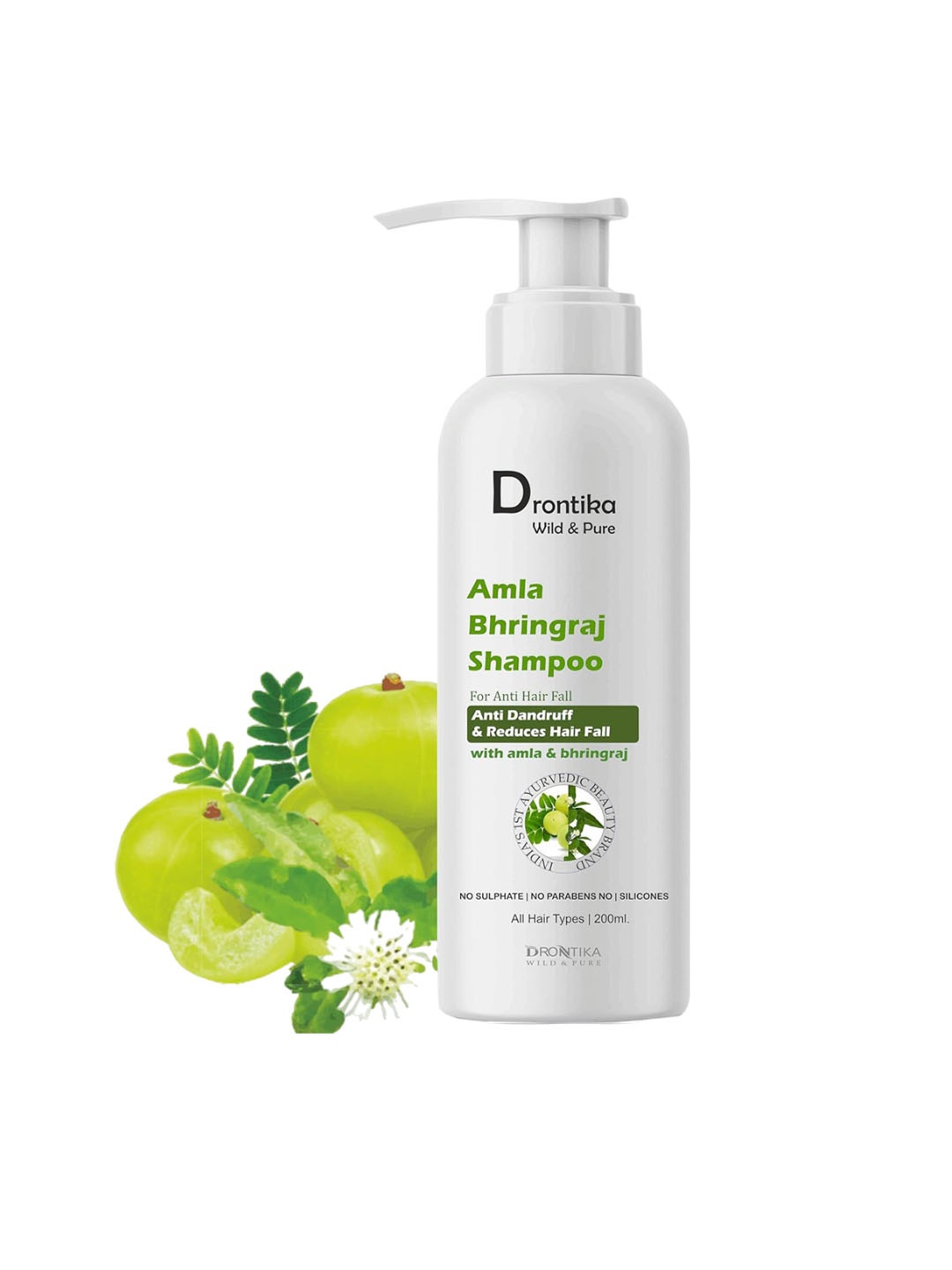 

DRONTIKA Anti-Hair Fall Amla Bhringraj Shampoo - 200 ml, White