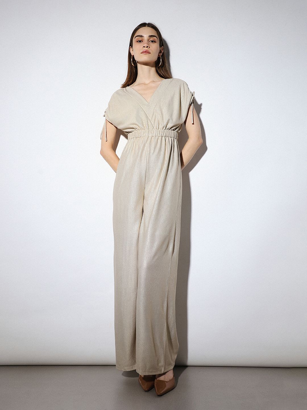

ONLY Women Short Sleeves Basic Jumpsuit, Silver