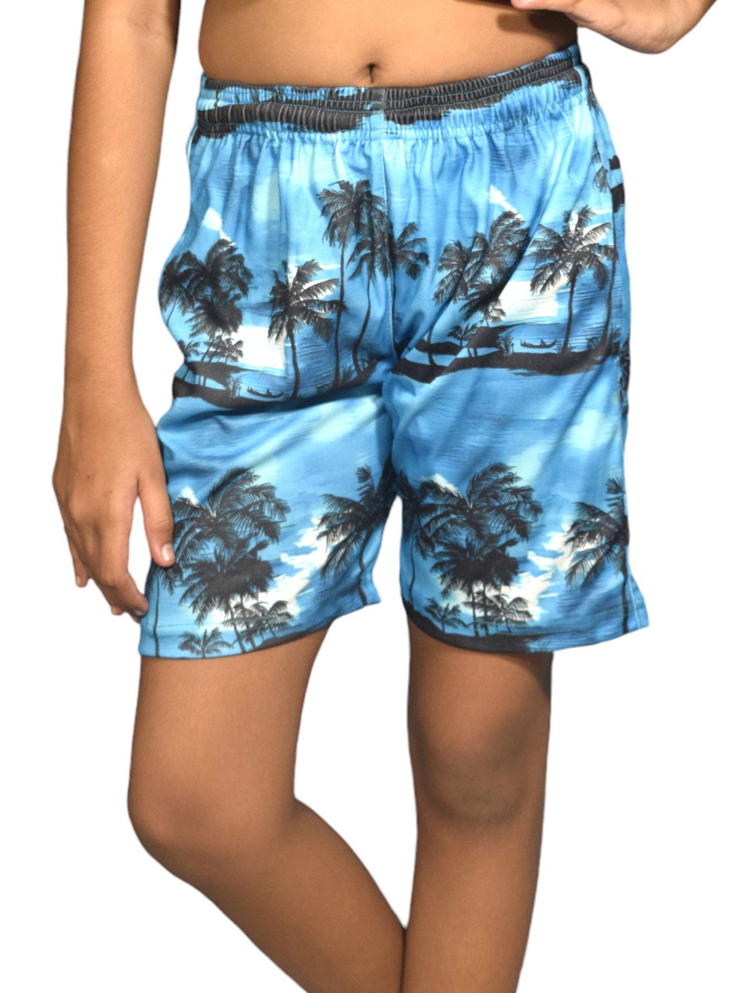 

Aqua Holic Girls Printed Swim Shorts, Blue