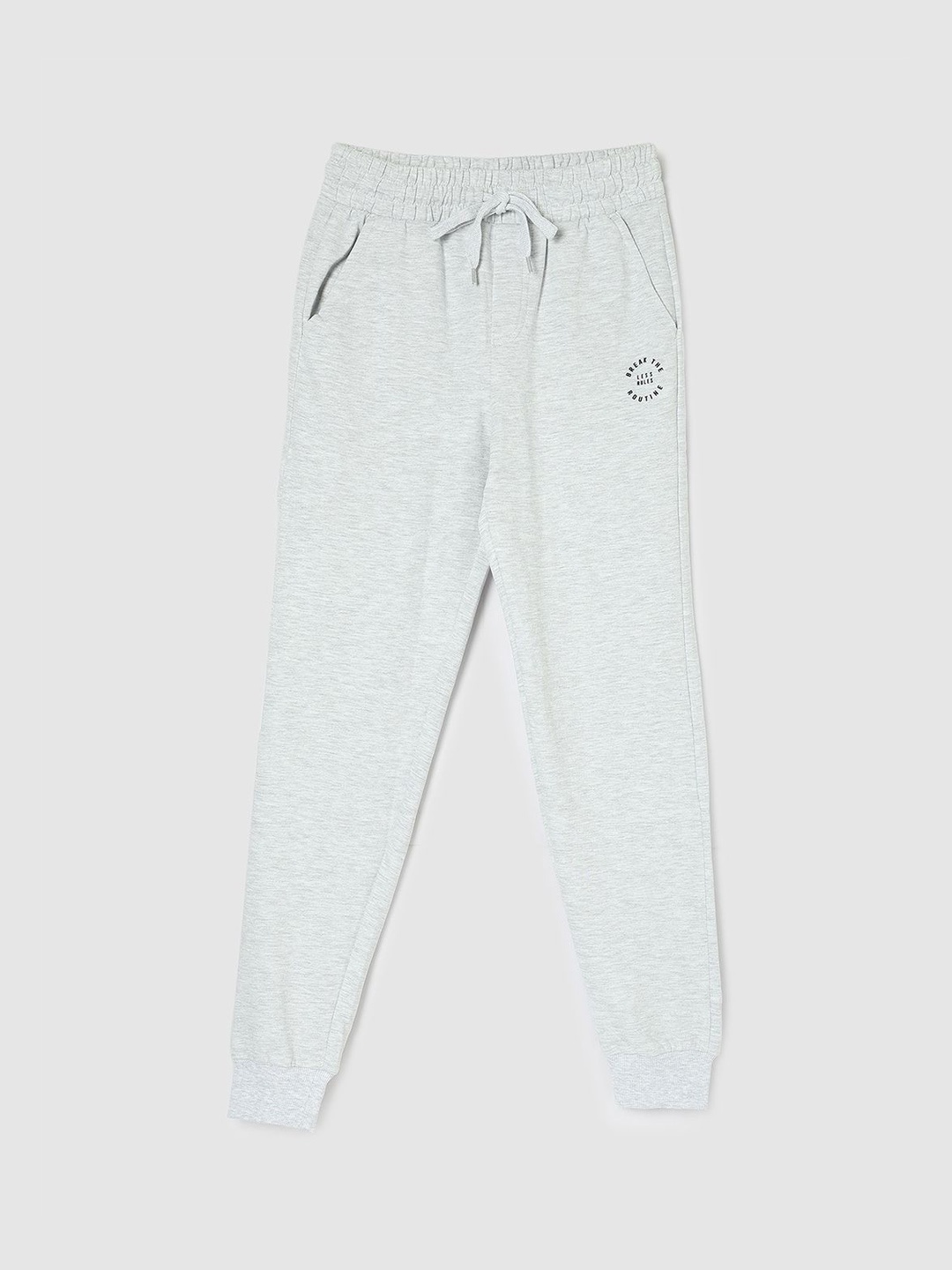 

max Boys Mid- Rise Regular Fit Joggers, Grey