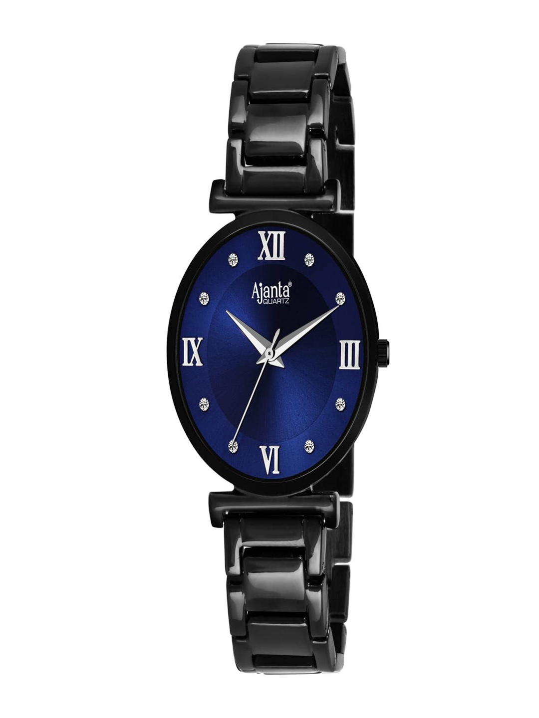 

Ajanta Quartz Women Stainless Steel Straps Analogue Watch AWC119ESL 4, Black