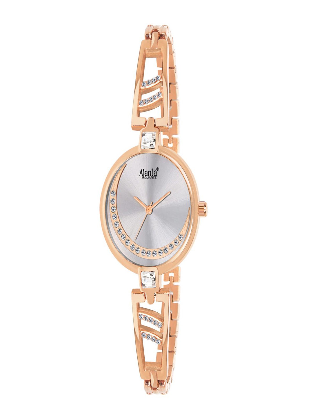 

Ajanta Quartz Women Dial & Stainless Steel Straps Analogue Watch AWC121ESL 2, Rose gold
