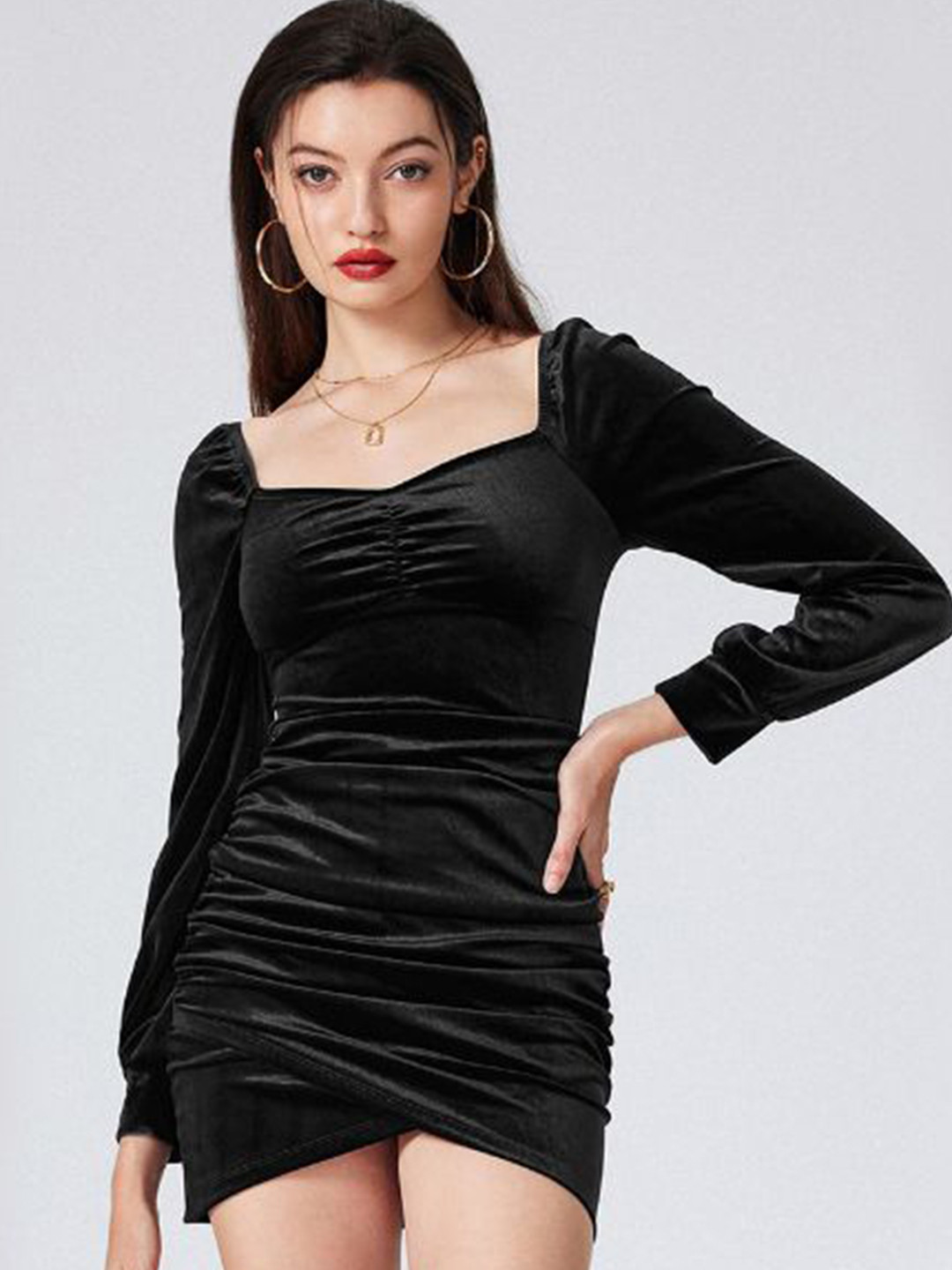

StyleCast Women Bodycon Mini Dress, Black