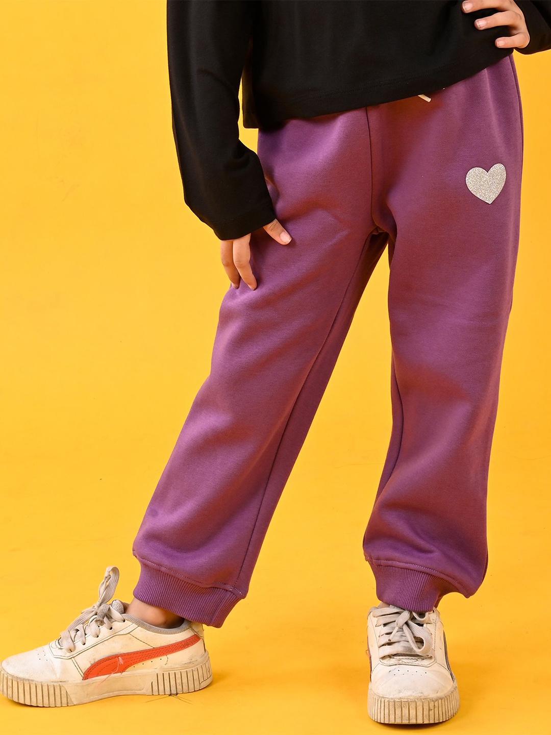 

Anthrilo Infant Girls Mid Rise Jogger, Purple