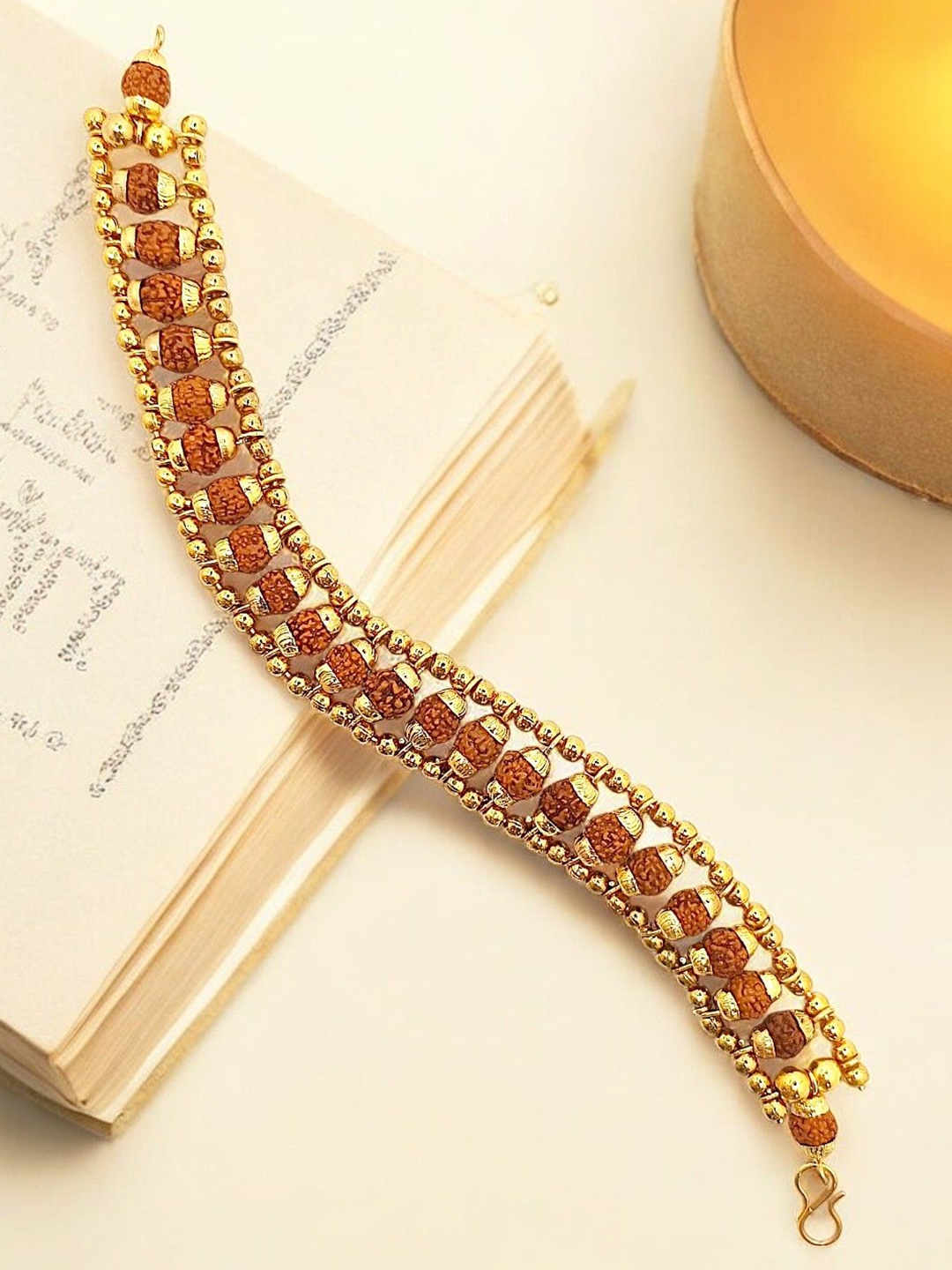 

9blings Men Gold-Plated Wraparound Bracelet