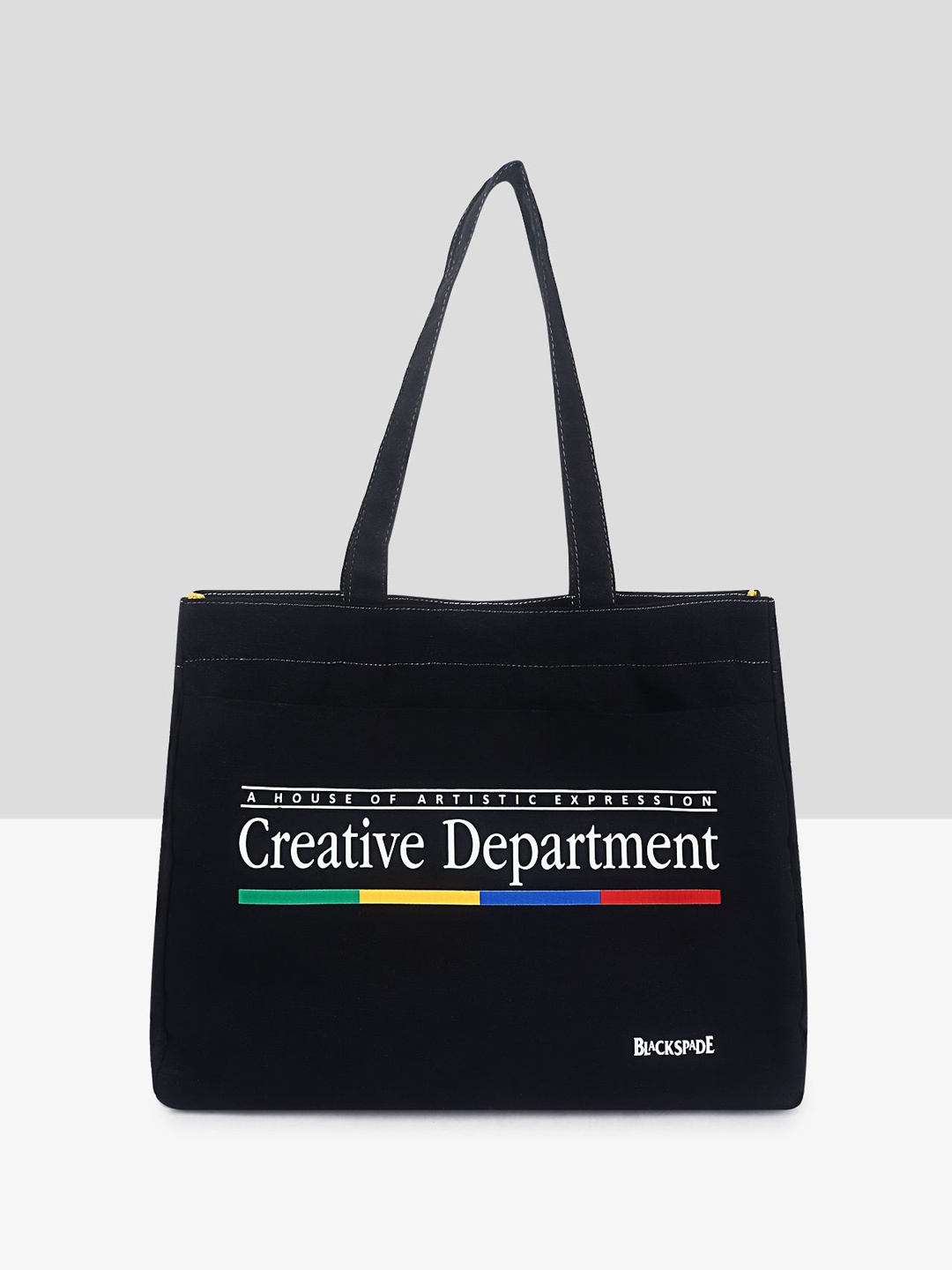 

Black Spade Women Typography Printed Shopper Tote Bag