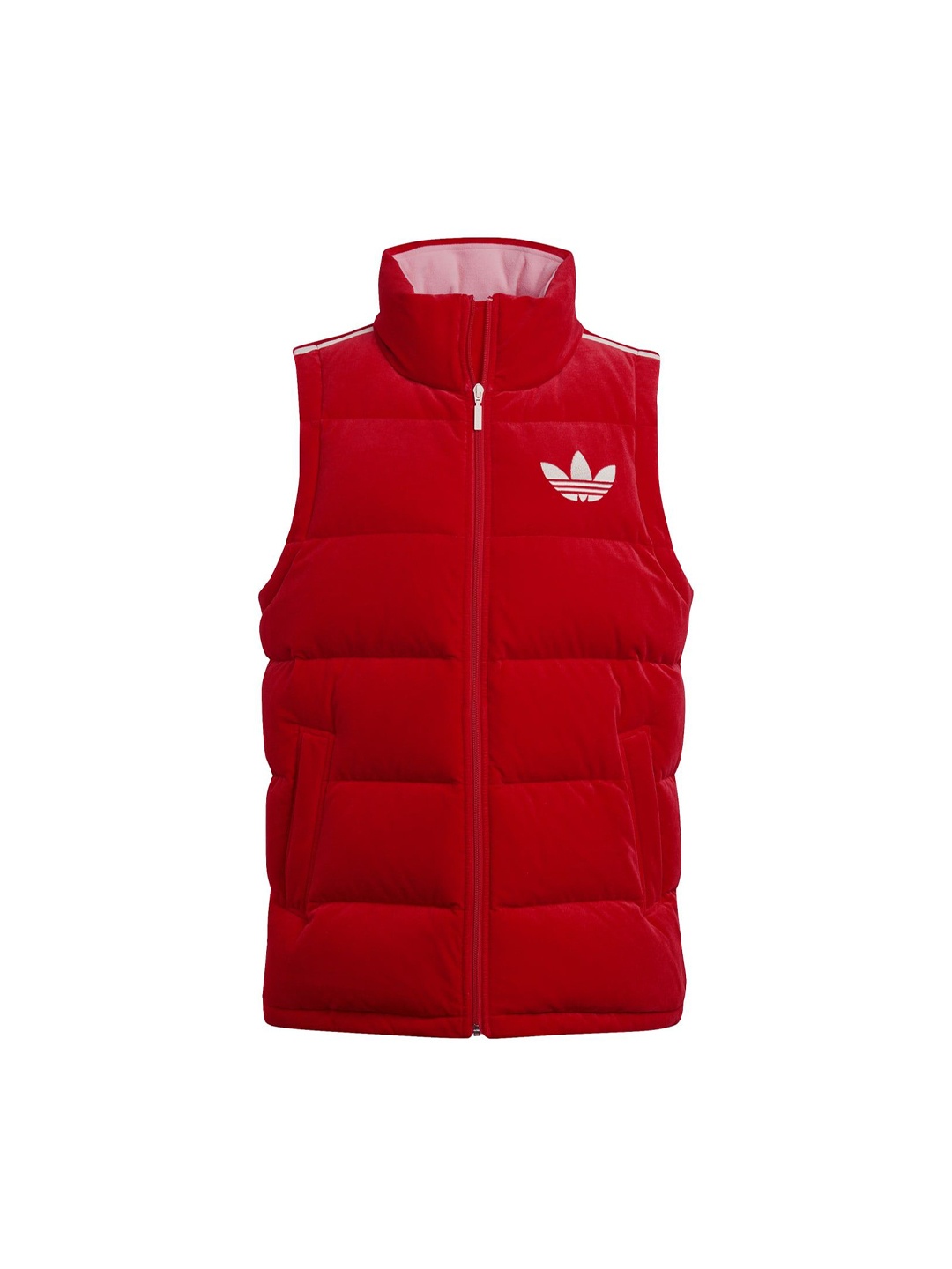 

ADIDAS Originals Women Striped Synthetic Longline Padded Jacket, Red