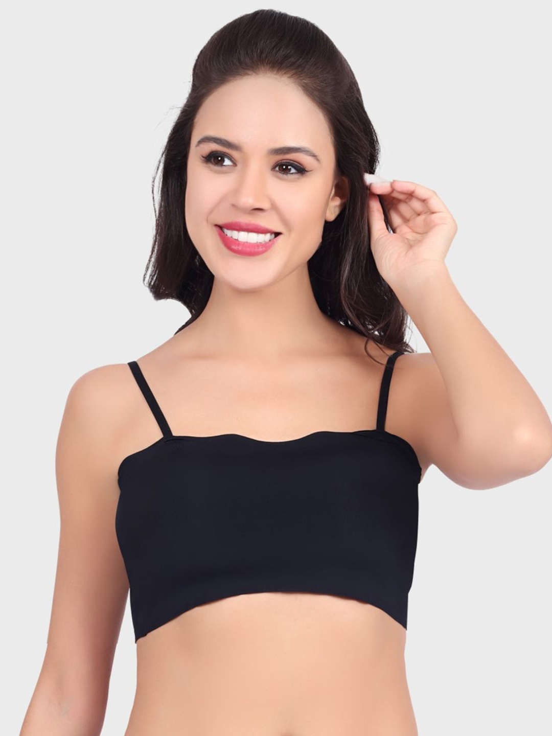 

Luella Bandeau Full Coverage Non-Wired Bandeau Bra, Black