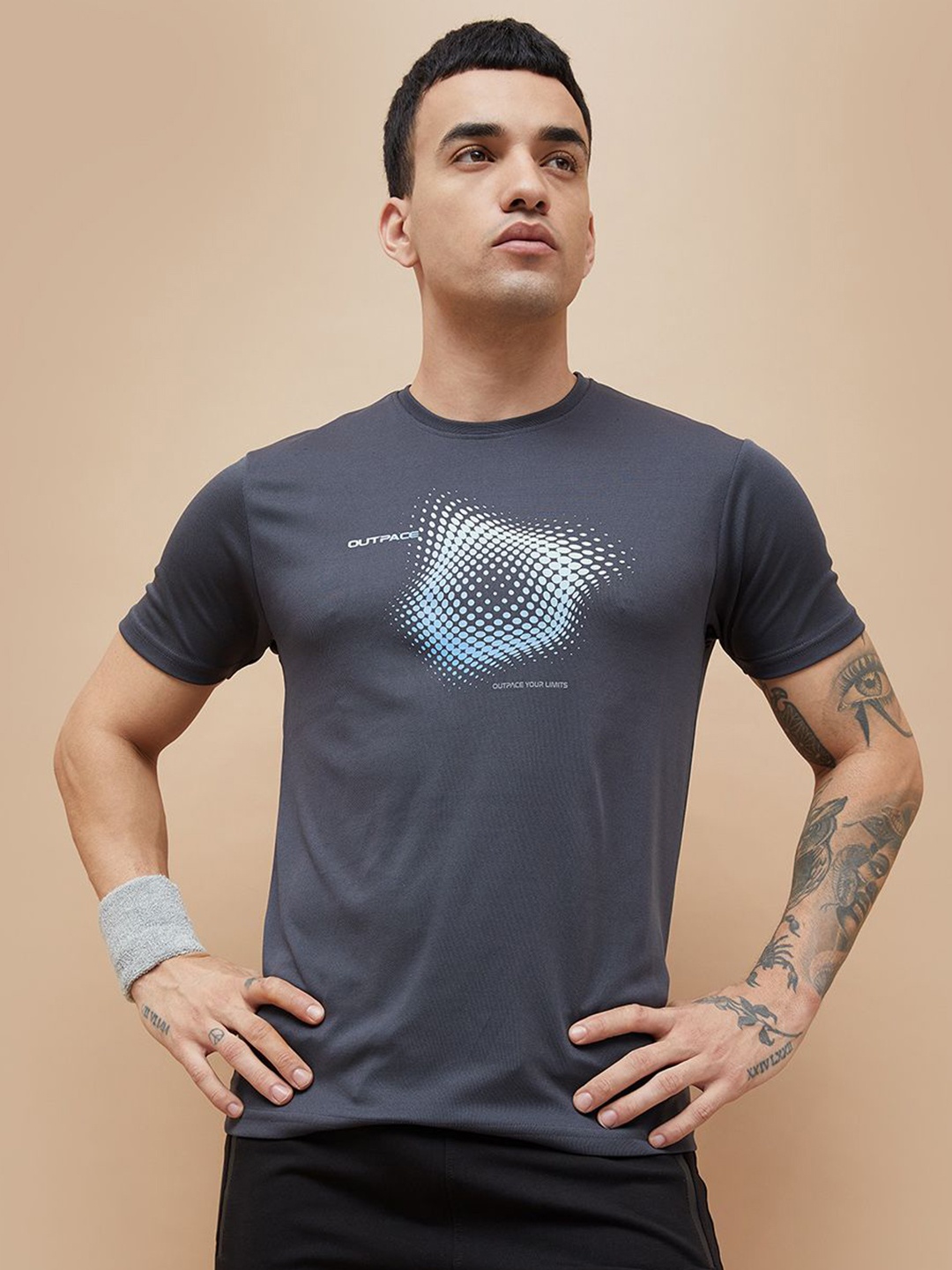 

Fame Forever by Lifestyle Men Graphic Printed Round Neck T-shirt, Charcoal