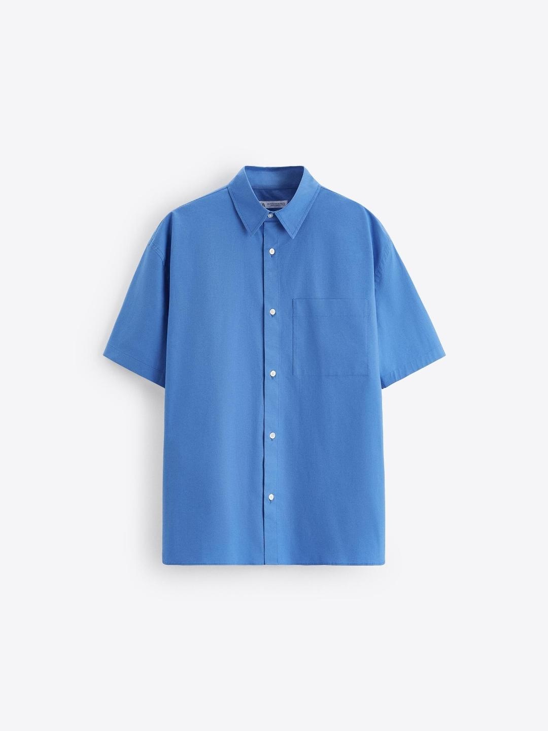

ZARA Men Blue Shirts