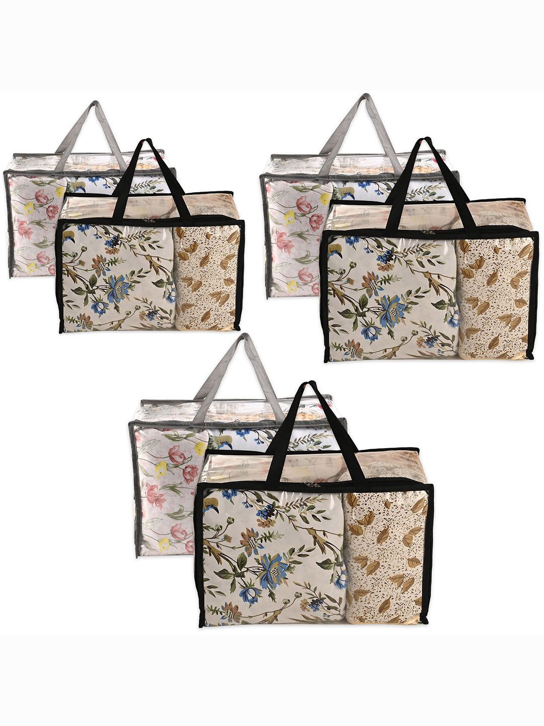 

Kuber Industries Transparent 6 Pieces Multi-Utility Organisers