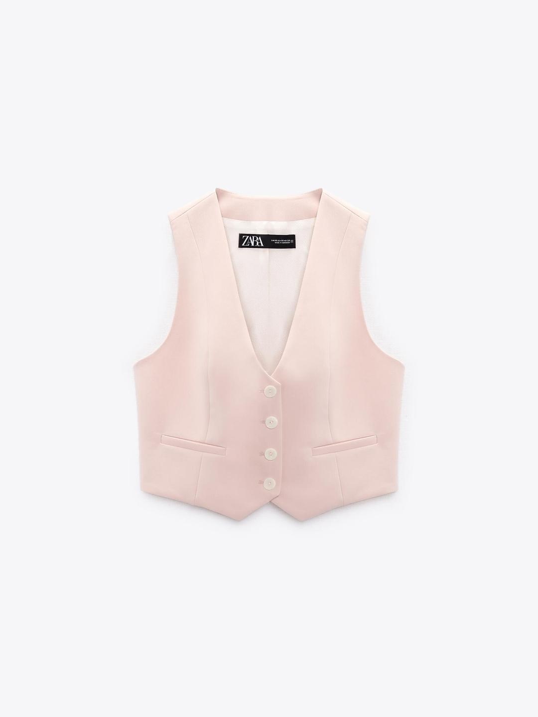 

ZARA Women Red Waistcoat