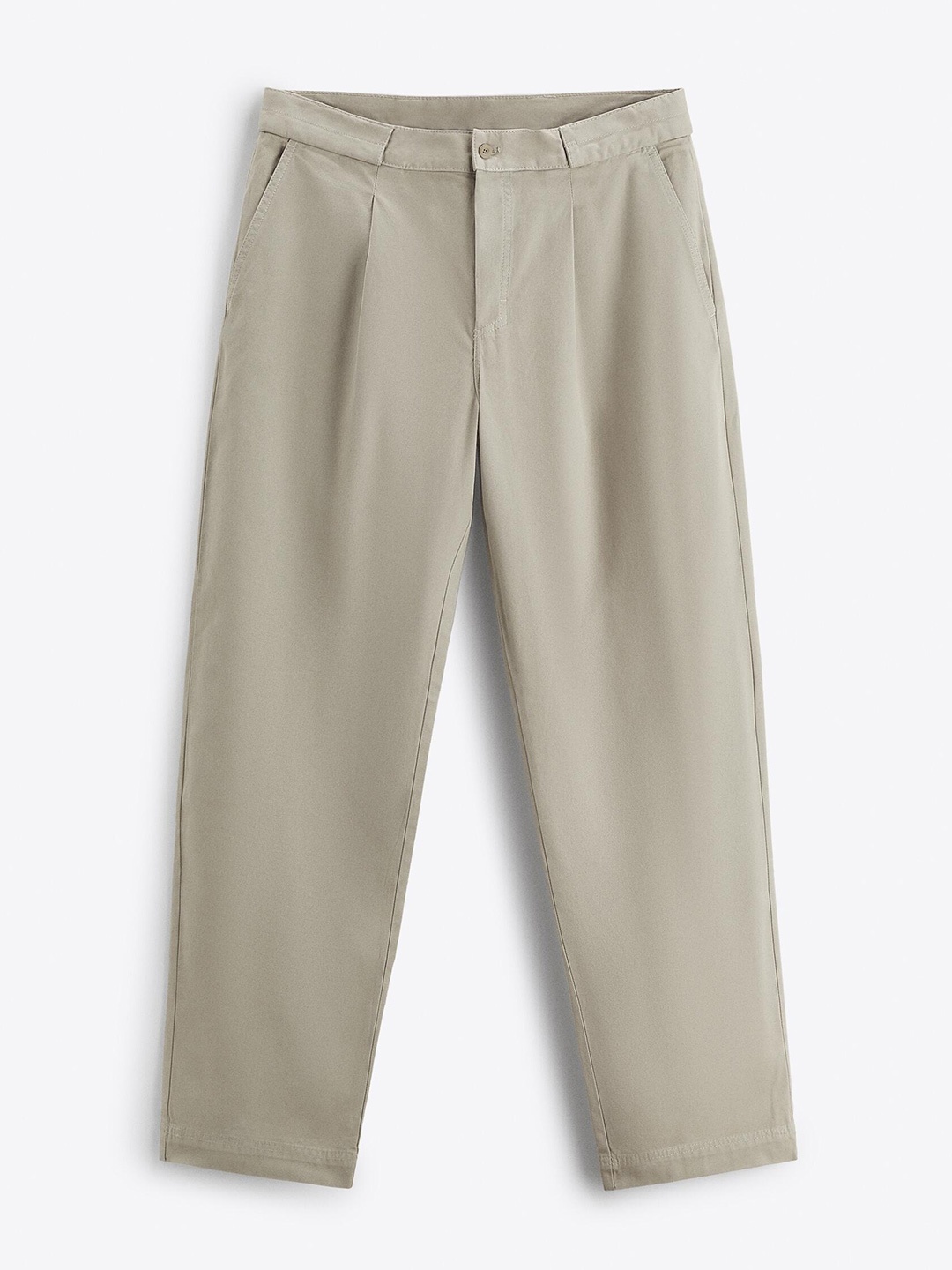 

ZARA Men Grey Trousers