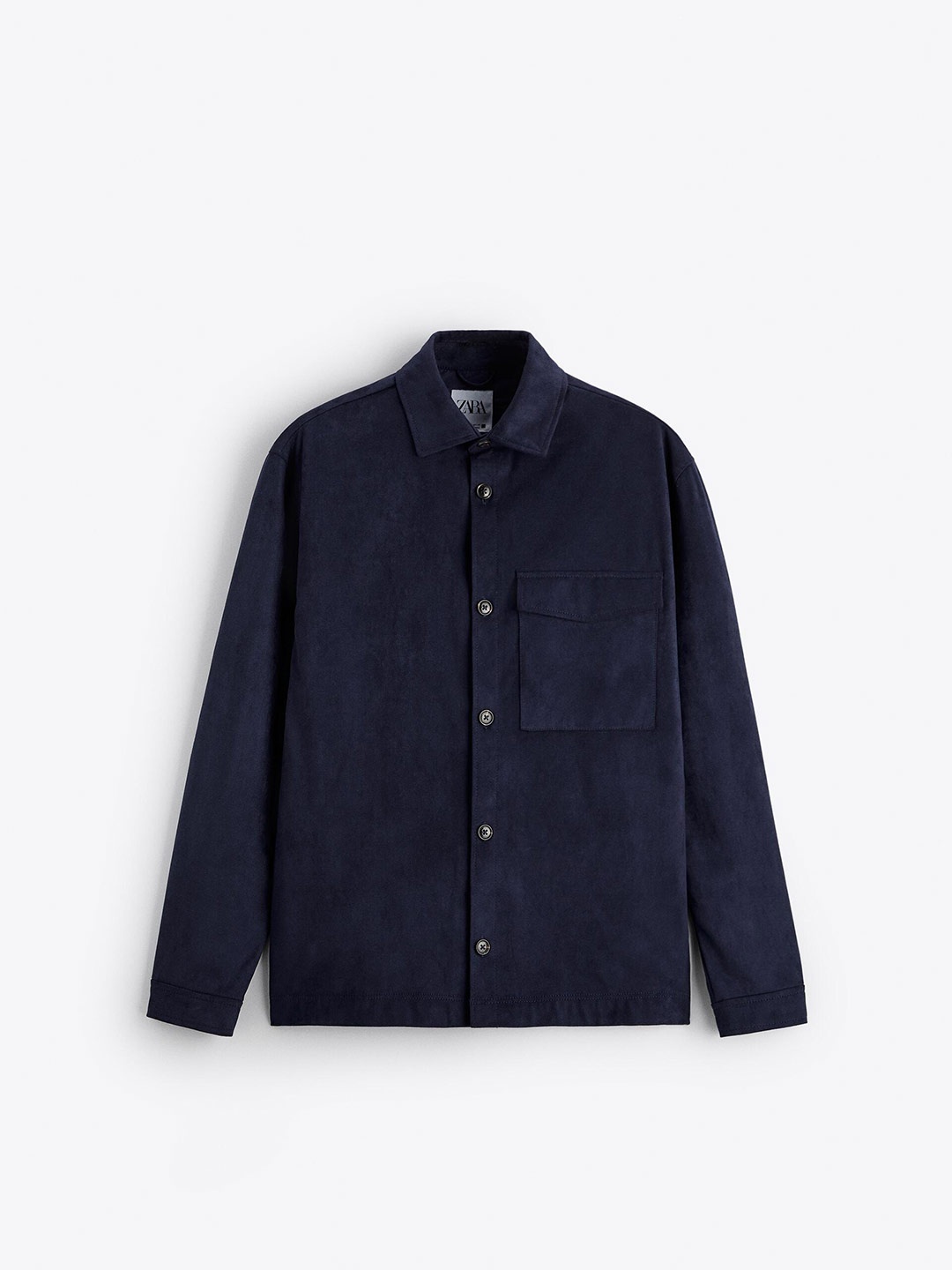 

ZARA Men Navy Blue Shirts