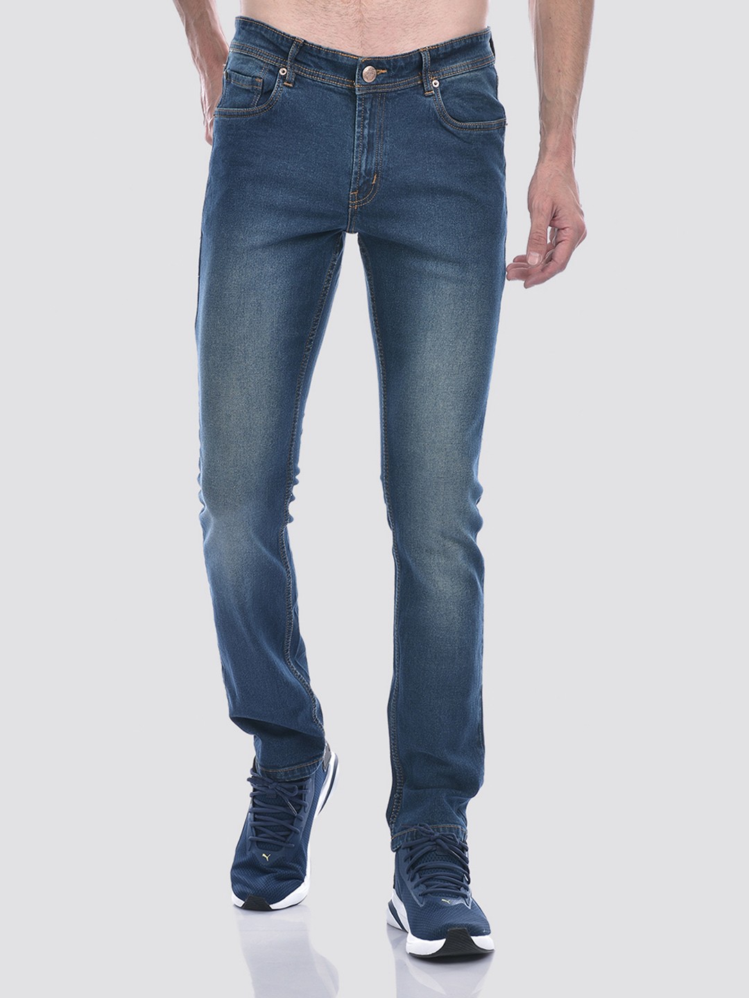 

Numero Uno Men Classic Blue Slim Fit Light Fade Stretchable Jeans