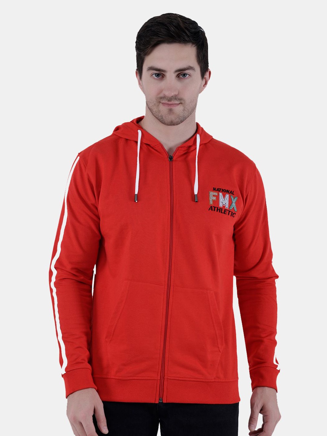 

FILMAX ORIGINALS Men Hooded Sweatshirt, Red