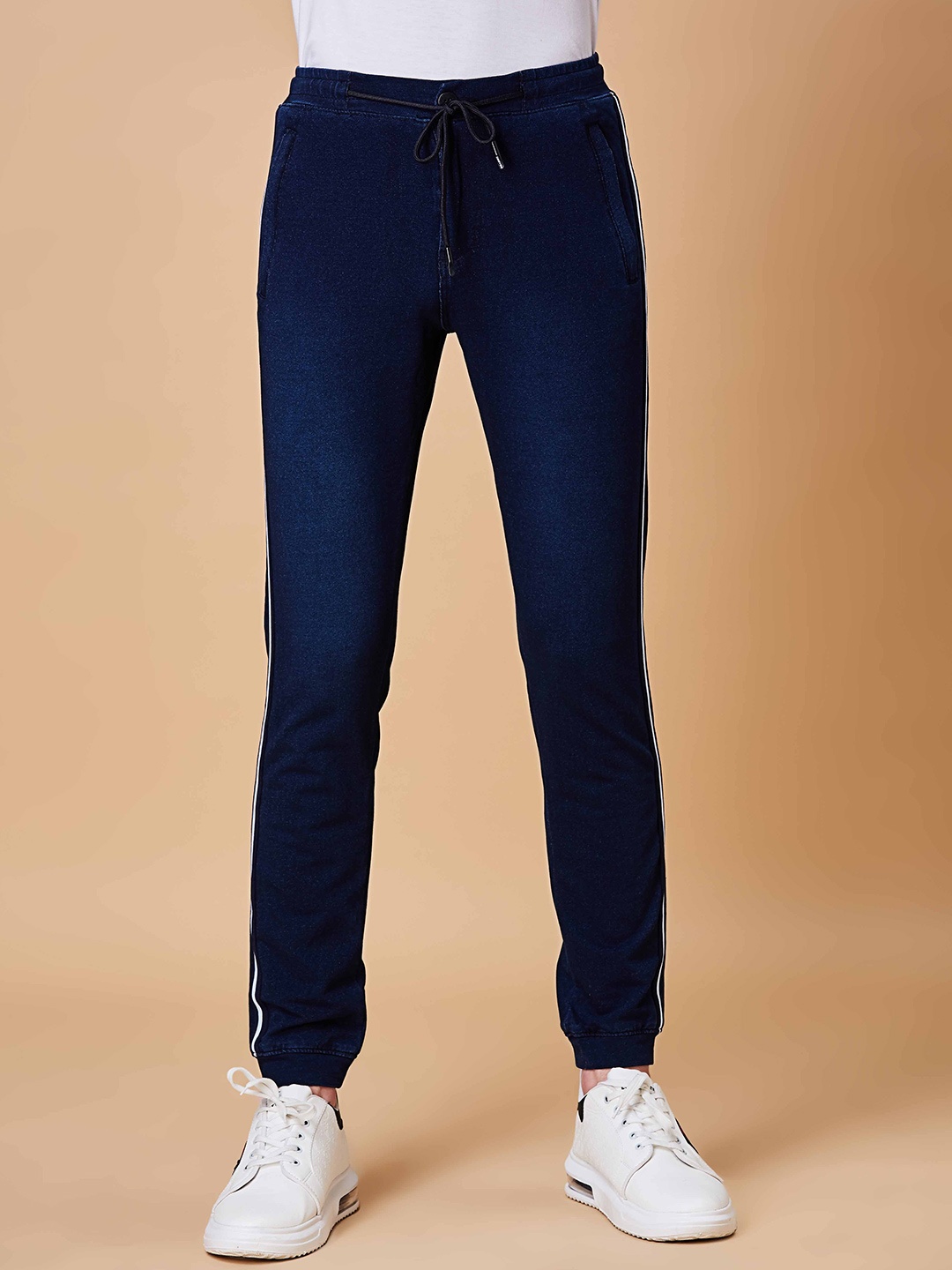 

Beevee Men Classic Navy Regular Fit Casual Jeans, Navy blue