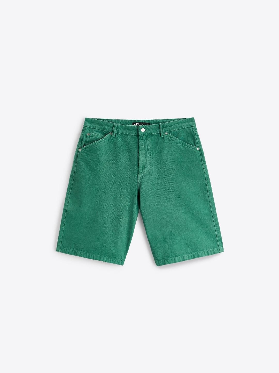 

ZARA Men Green Shorts