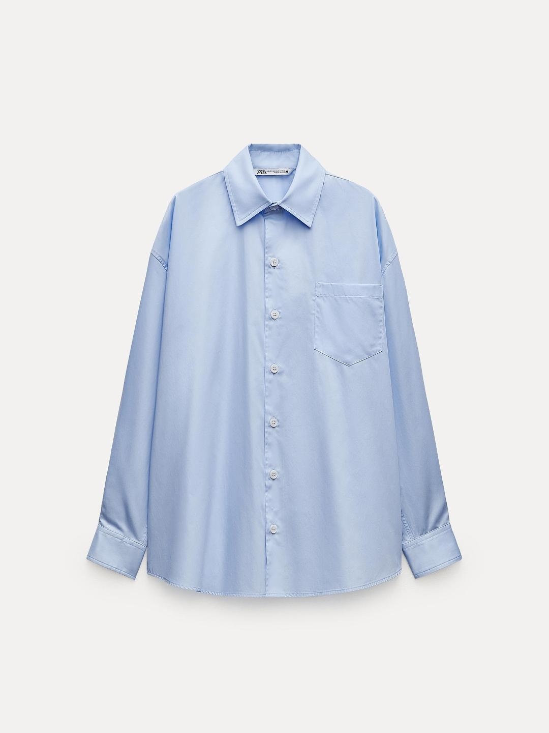 

ZARA Women Blue Shirts