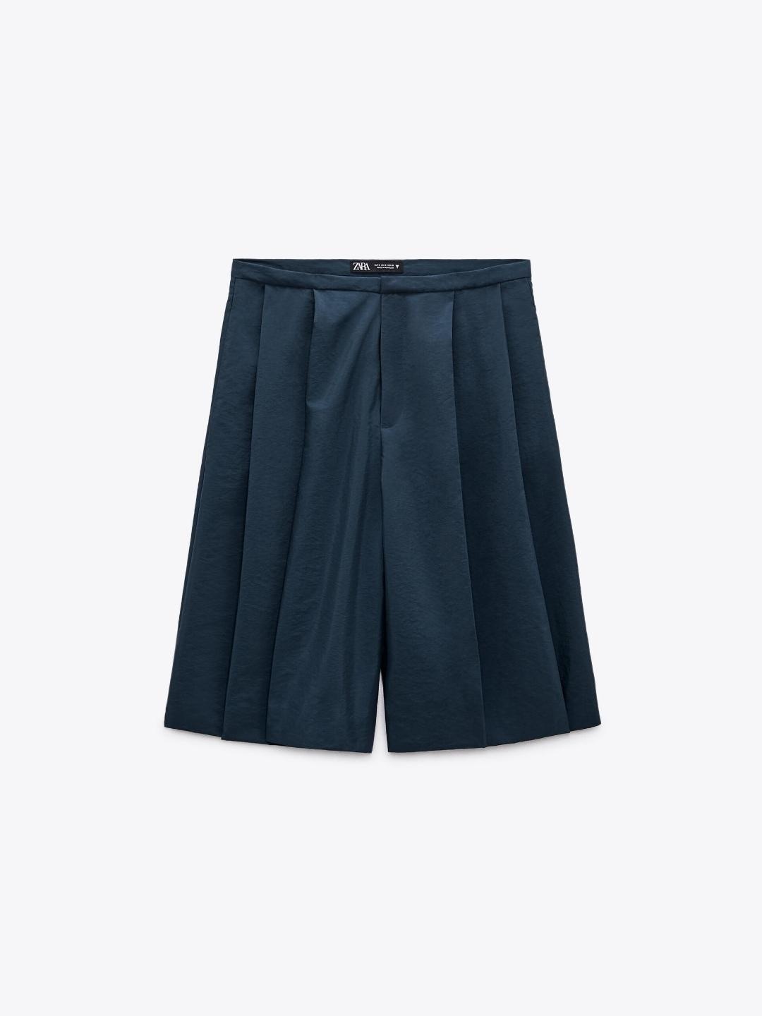 

ZARA Women Navy Blue Shorts