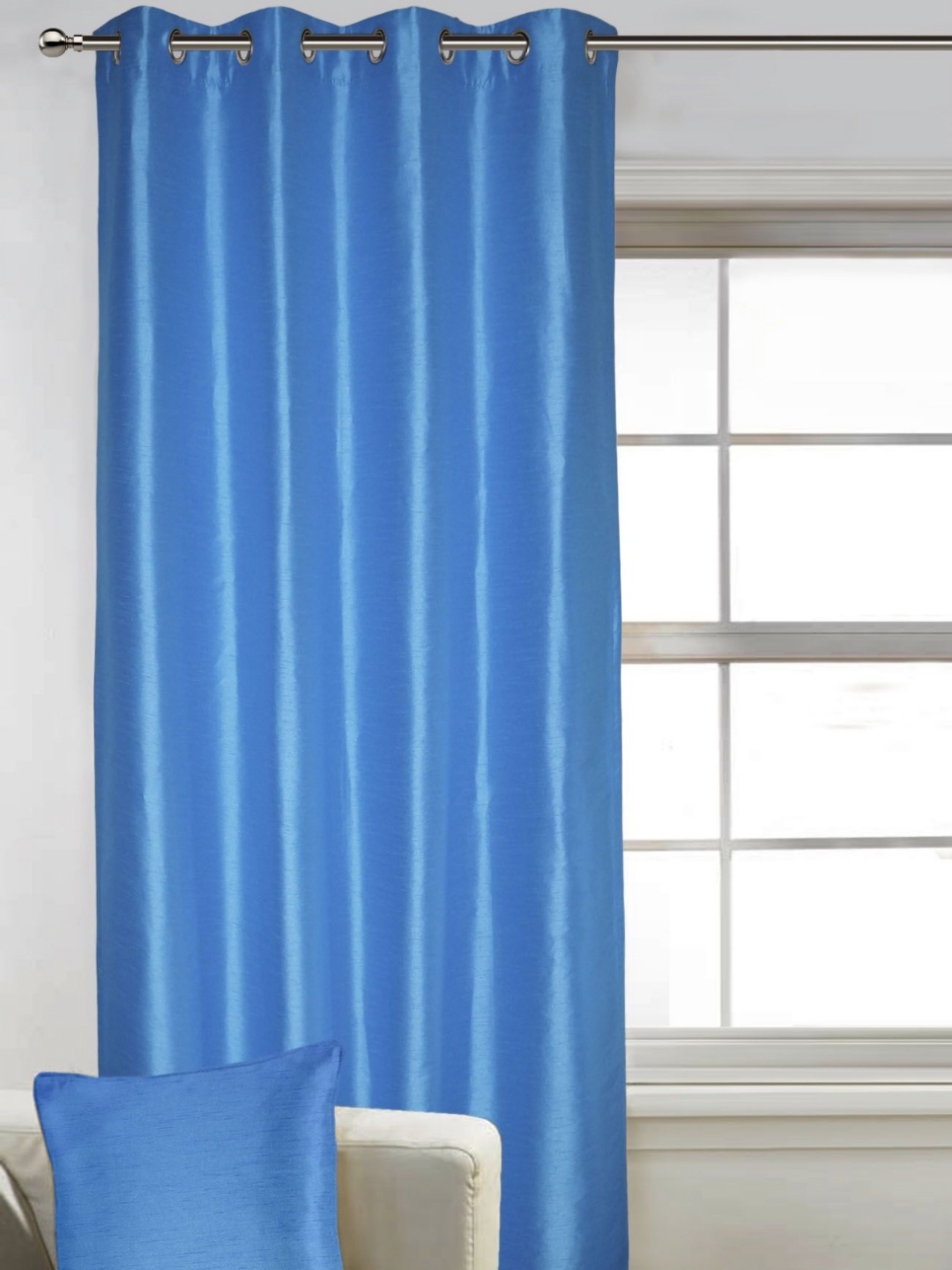 

Lushomes Blue Black Out Window Curtain