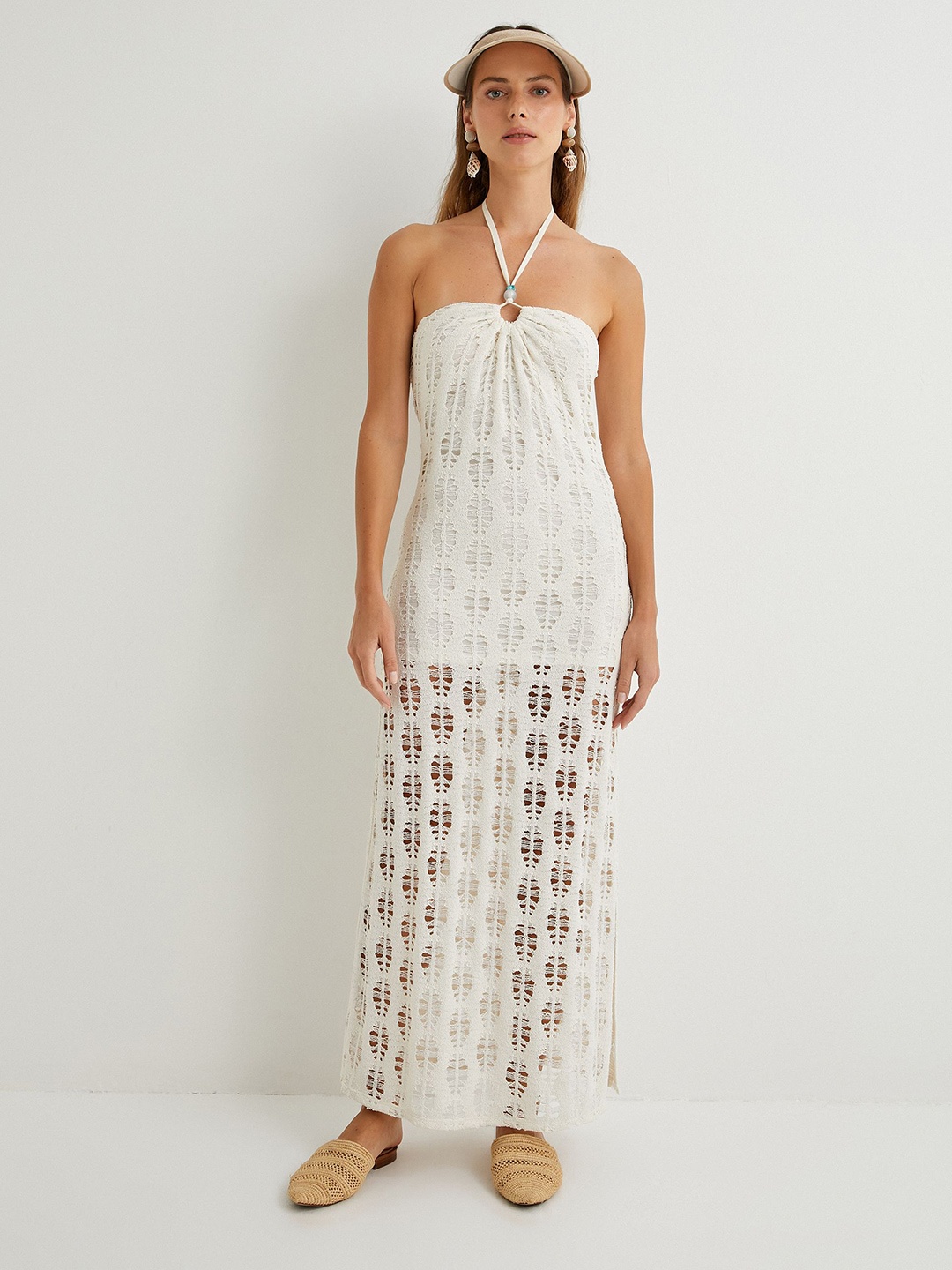 

Koton Women Casual Sleeveless Dress, White