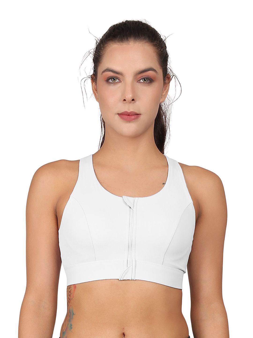 

bare dezire Full Coverage Lightly Padded Workout Bra, White