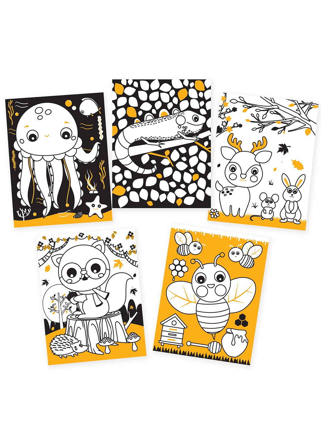 

Dreamland Animals Neon Colouring World Book, Black