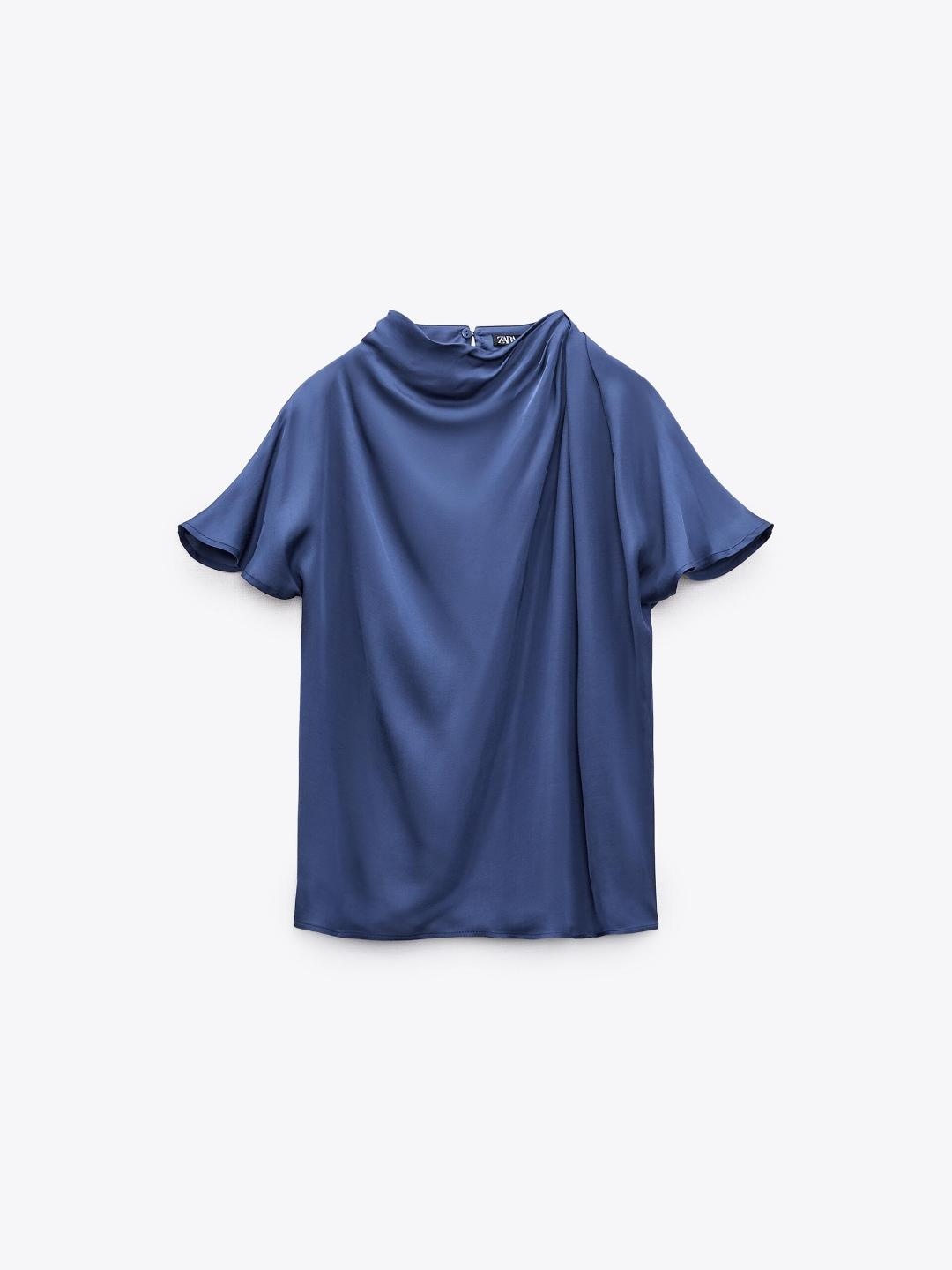 

ZARA Women Navy Blue Tops