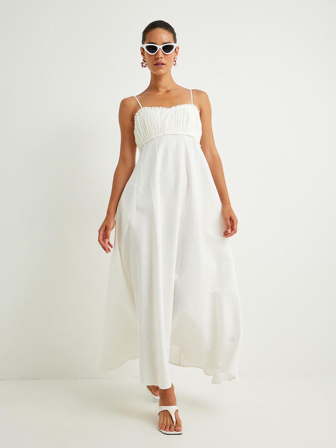 

Koton Women Maxi Dress, Off white