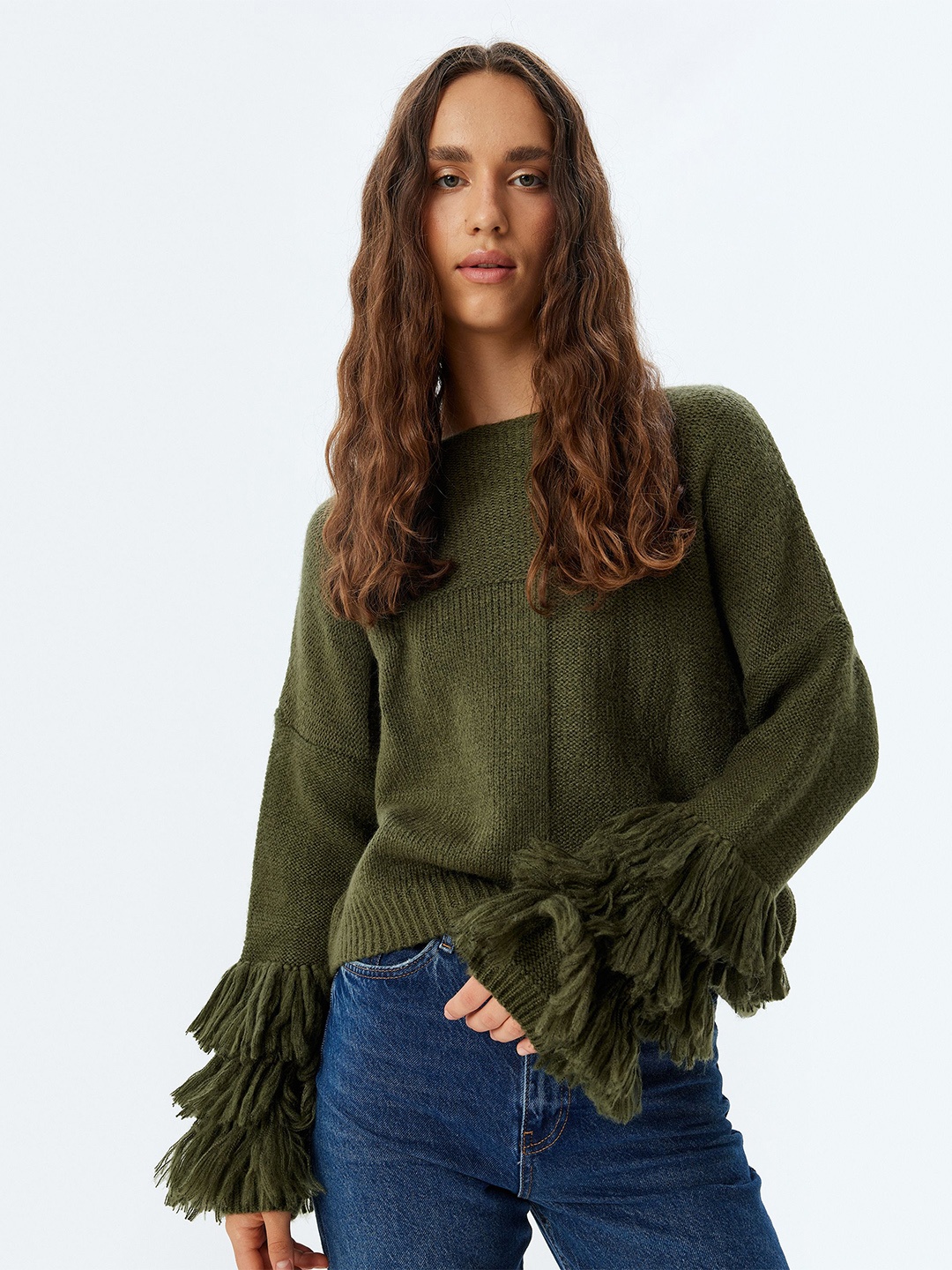 

Koton Women Pullover, Green