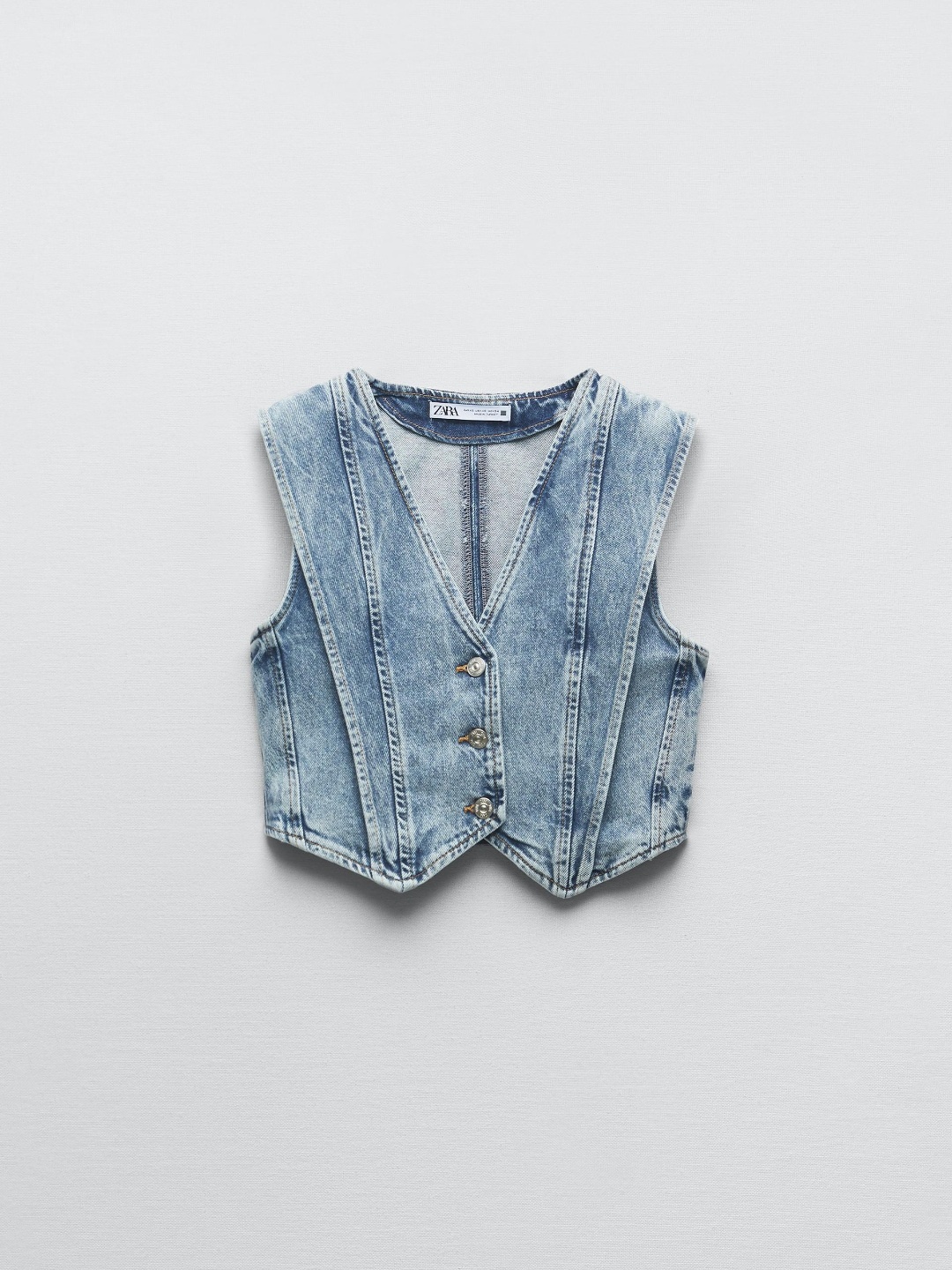 

ZARA Women Blue Waistcoat