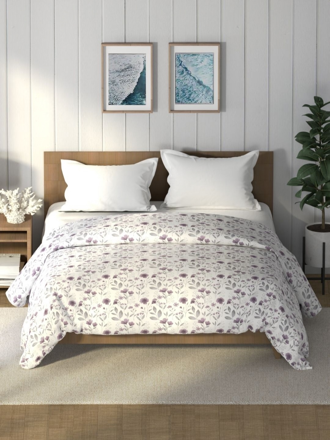 

Nautica Raymarine Lavender Floral Pure Cotton AC Room 120 GSM Double Bed Comforter