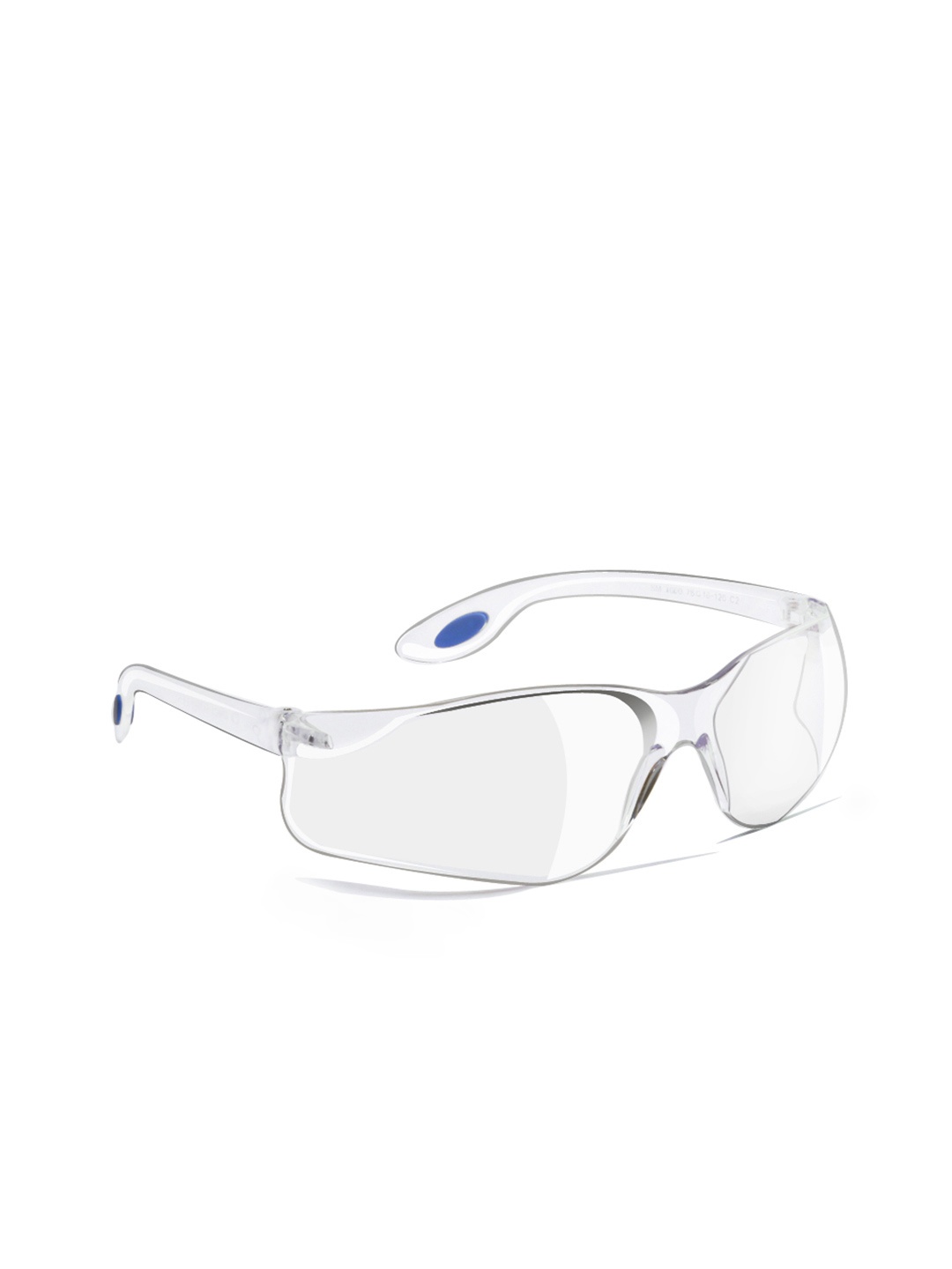 

Specsmakers Unisex Rectangle Sunglasses SSFCWTBL76SMO7000-White