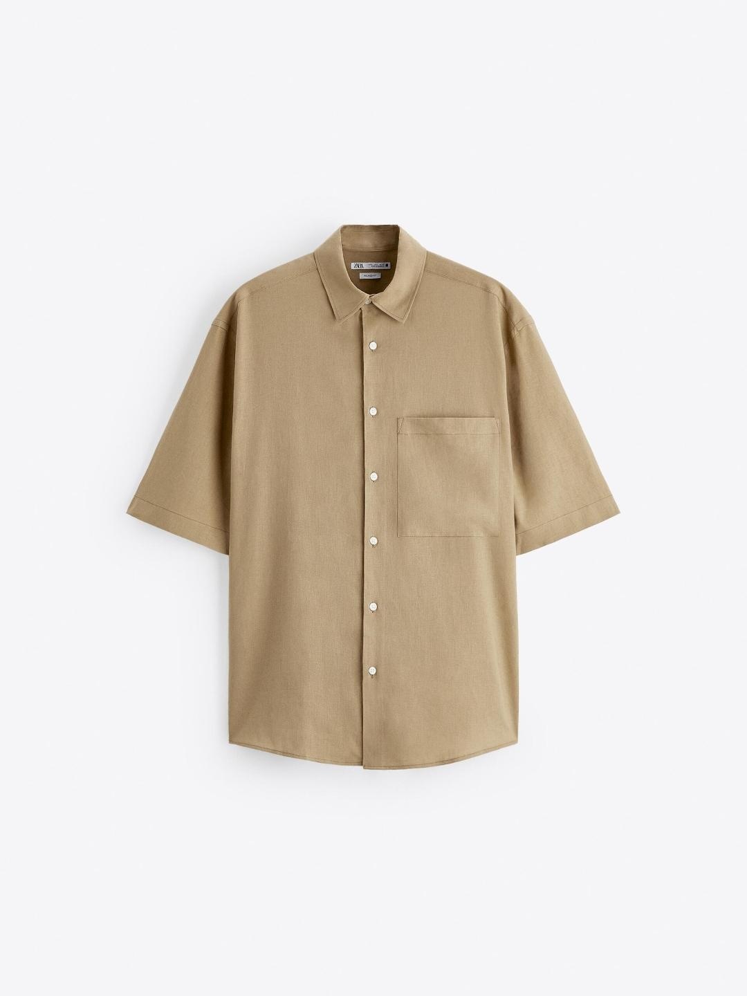 

ZARA Men Orange Shirts