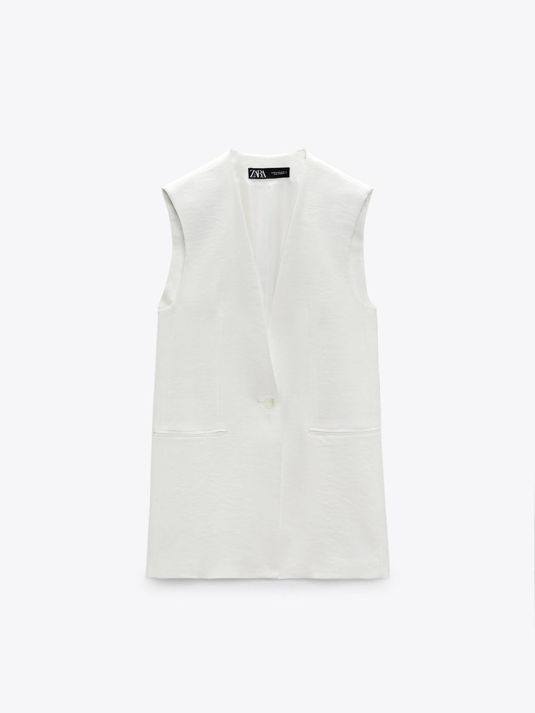 

ZARA Women Beige Waistcoat