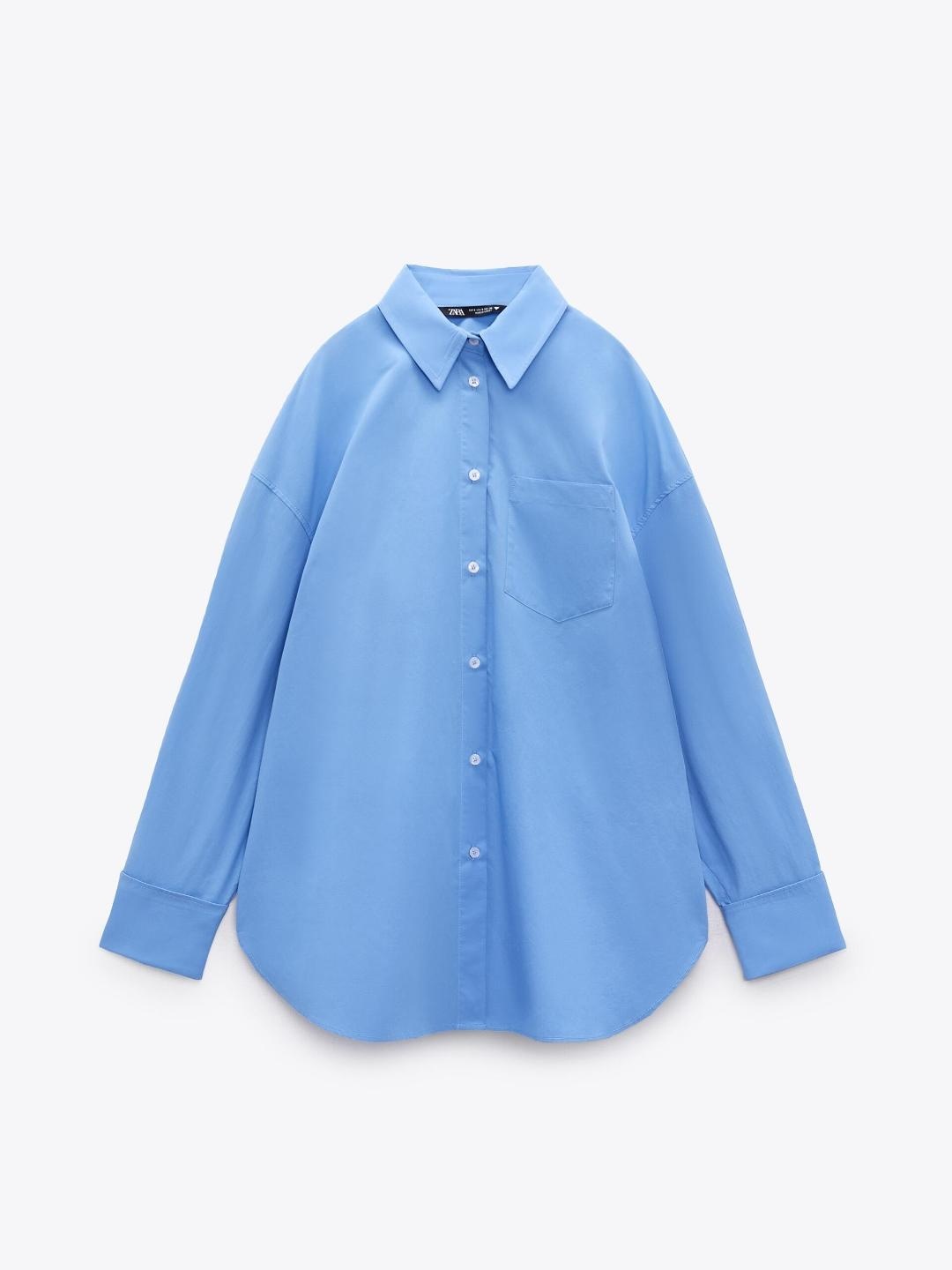 

ZARA Women Blue Shirts
