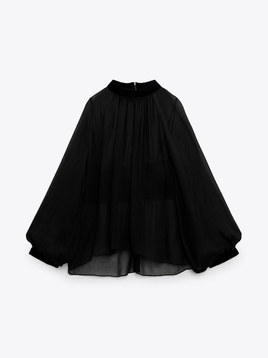 

ZARA Women Black Tops