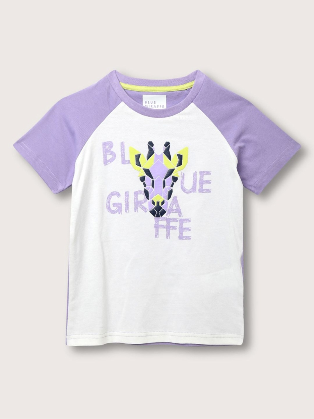 

Blue Giraffe Boys Colourblocked T-shirt, Purple