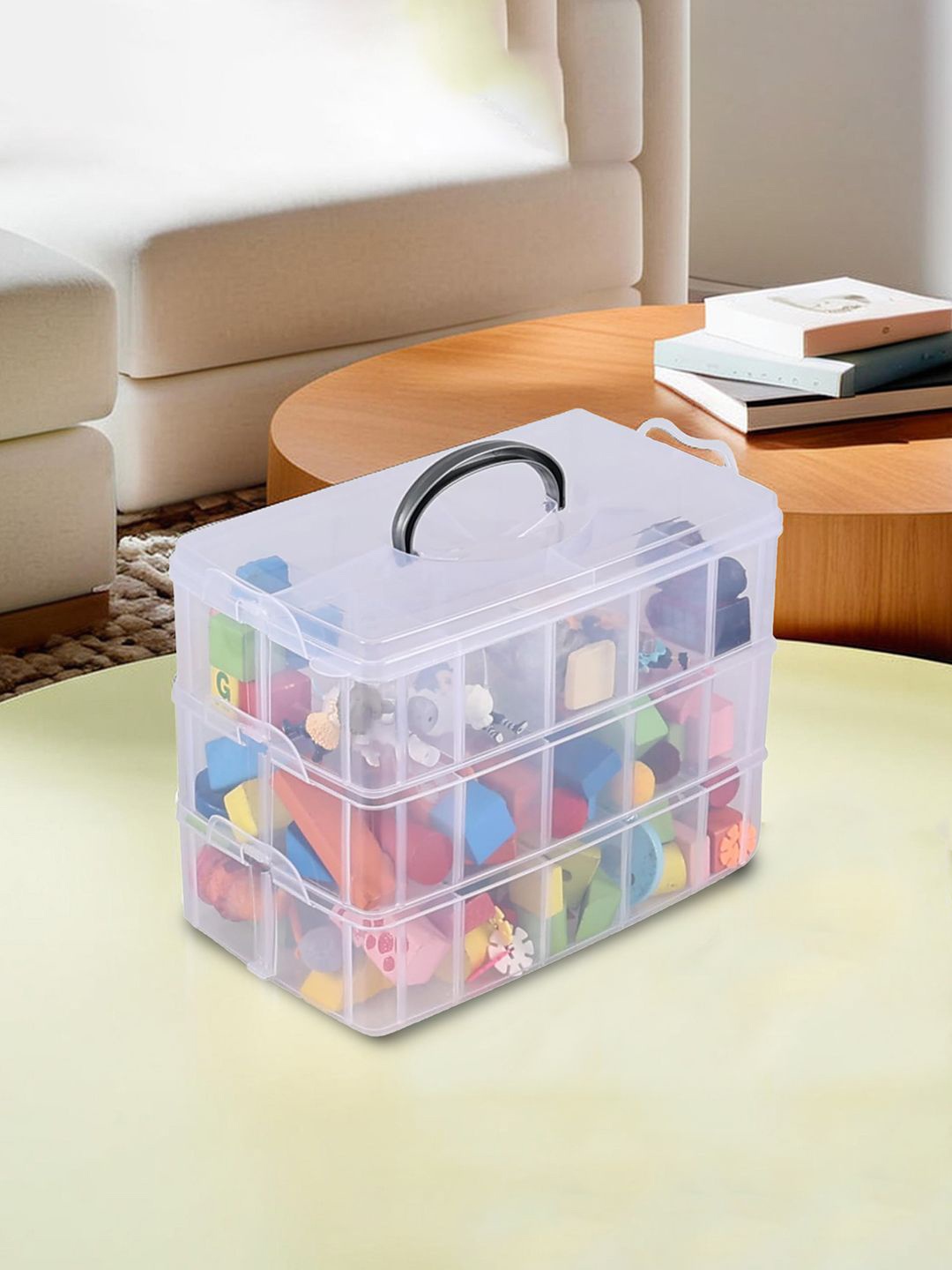 

Kuber Industries Transparent 3-Tier Jewellery Organisers