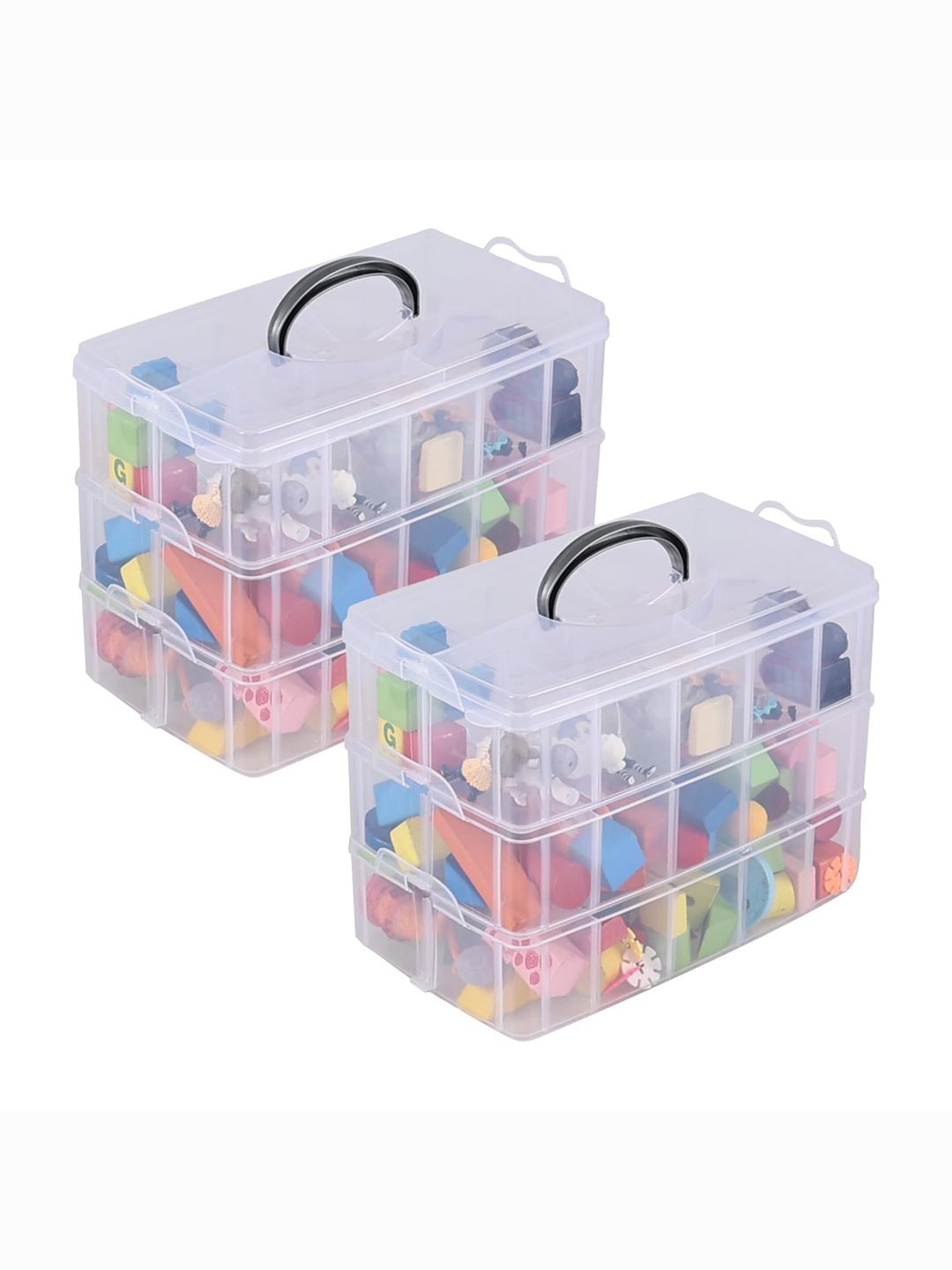 

Kuber Industries Transparent 2 Pieces Jewellery Organiser